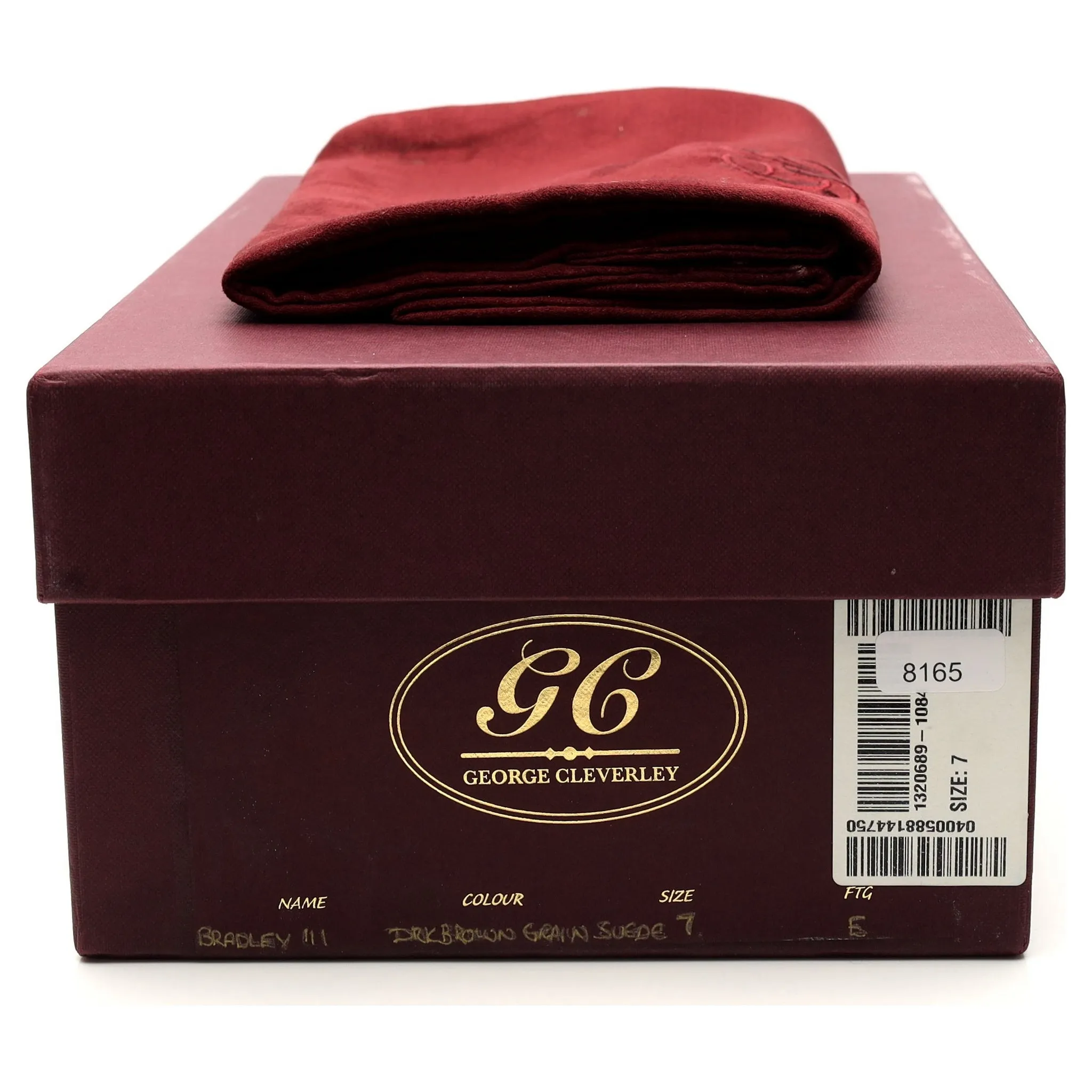'Bradley 2' Dark Brown Grain Suede Loafer UK 7 E