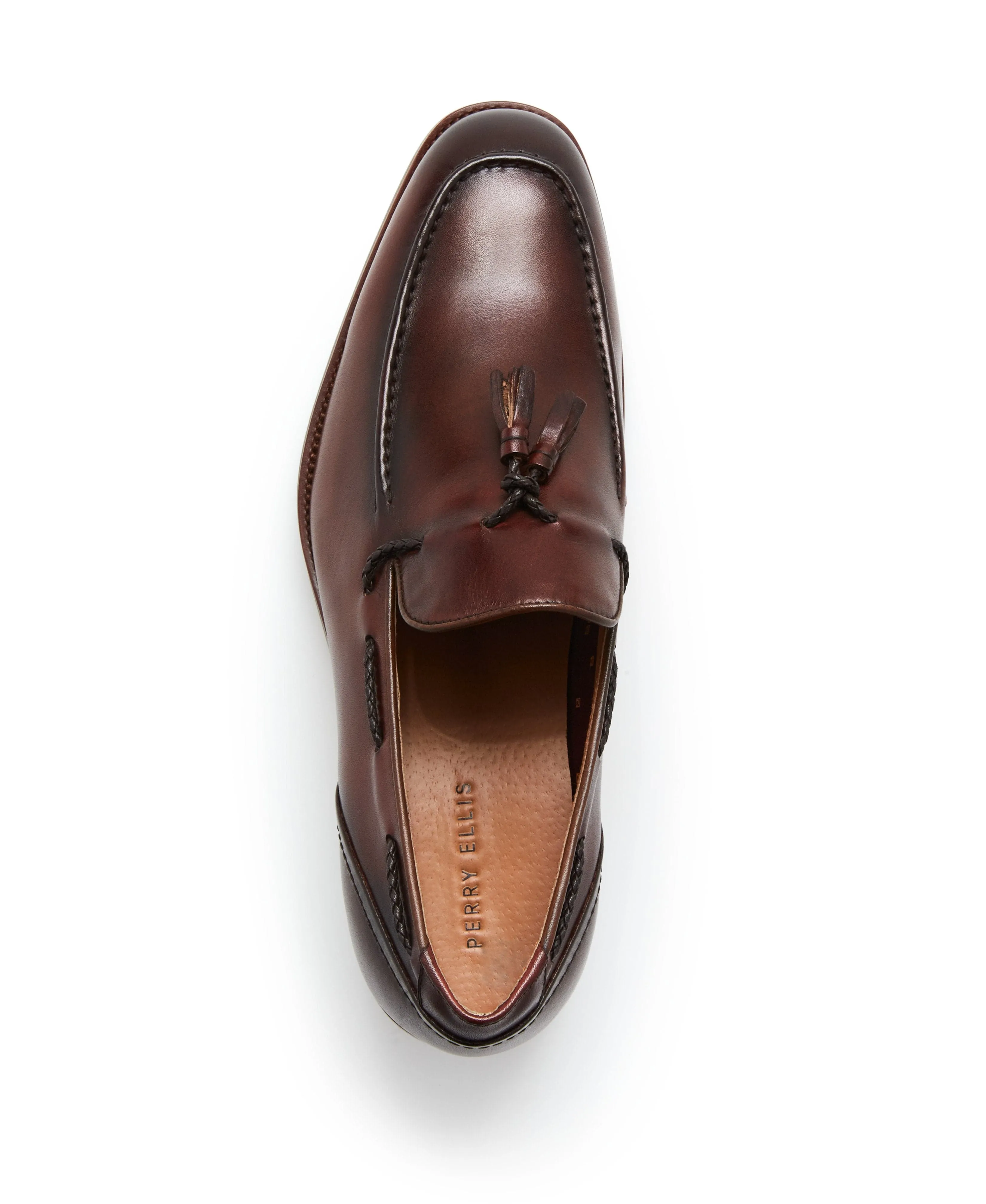 Braided Leather Tassel Loafer