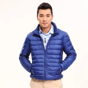 Brand Clothing Men Autumn Winter Duck Down Jacket Men Solid Breathable Jackets Men Outdoors Coats Parka chaqueta hombre Size 3XL