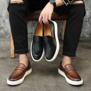 British penny loafers