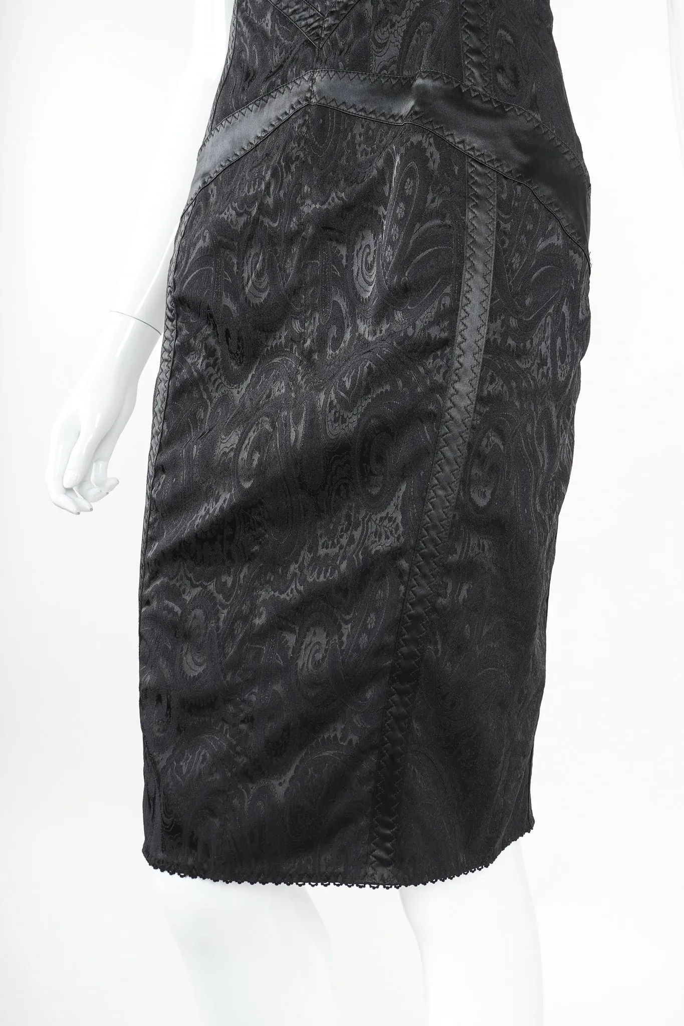 Brocade Bustier Slip Dress