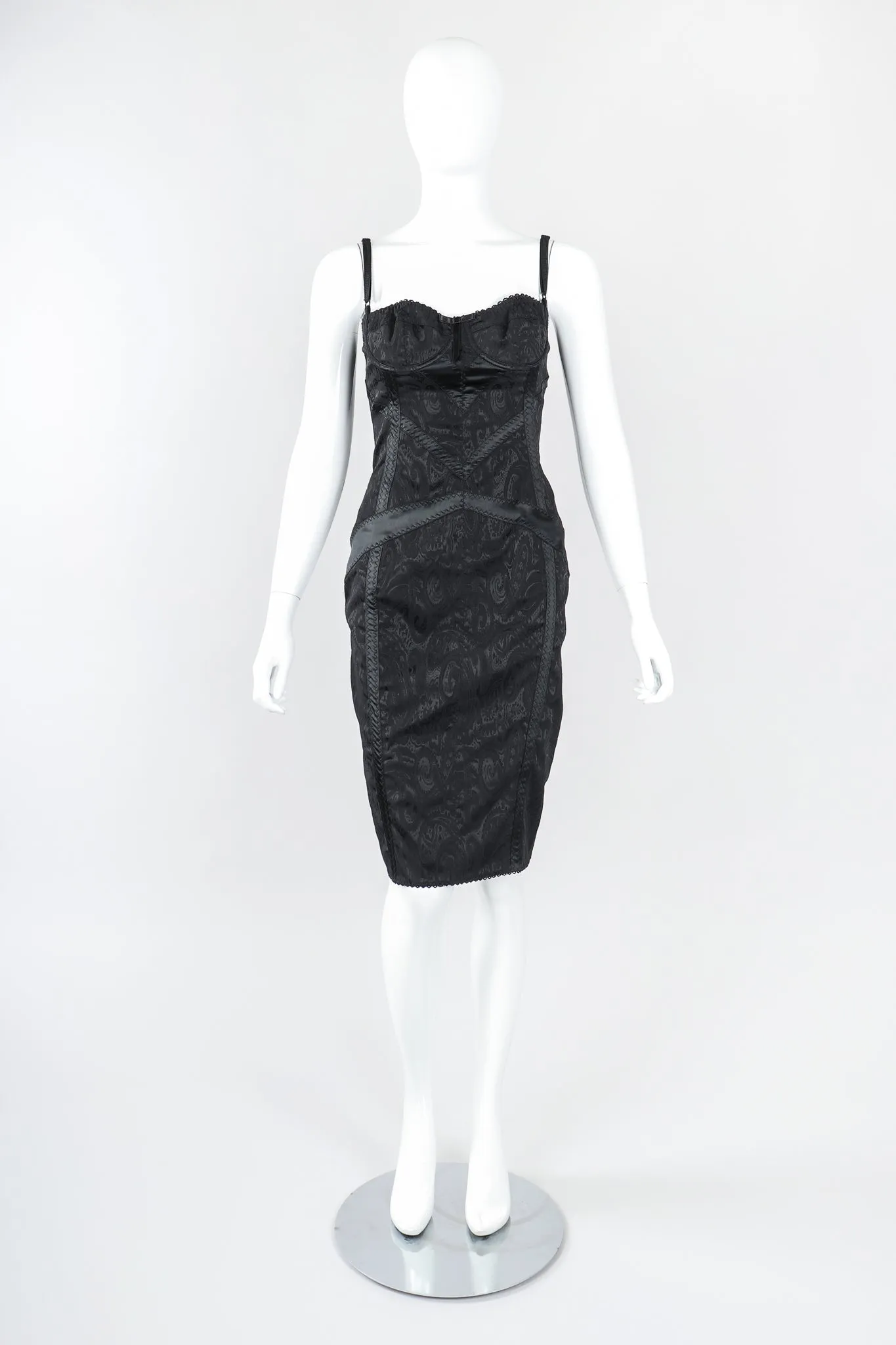 Brocade Bustier Slip Dress