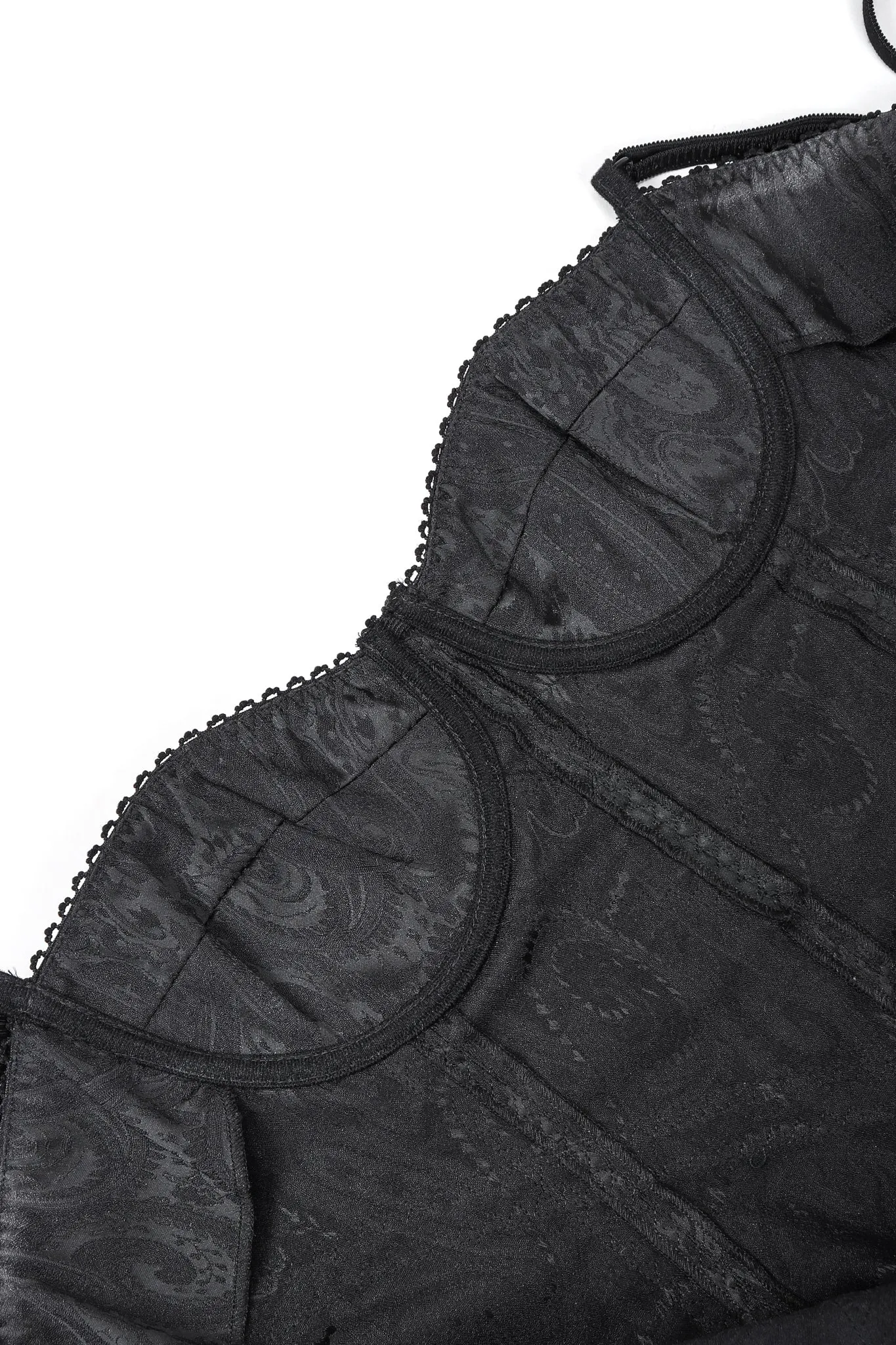 Brocade Bustier Slip Dress