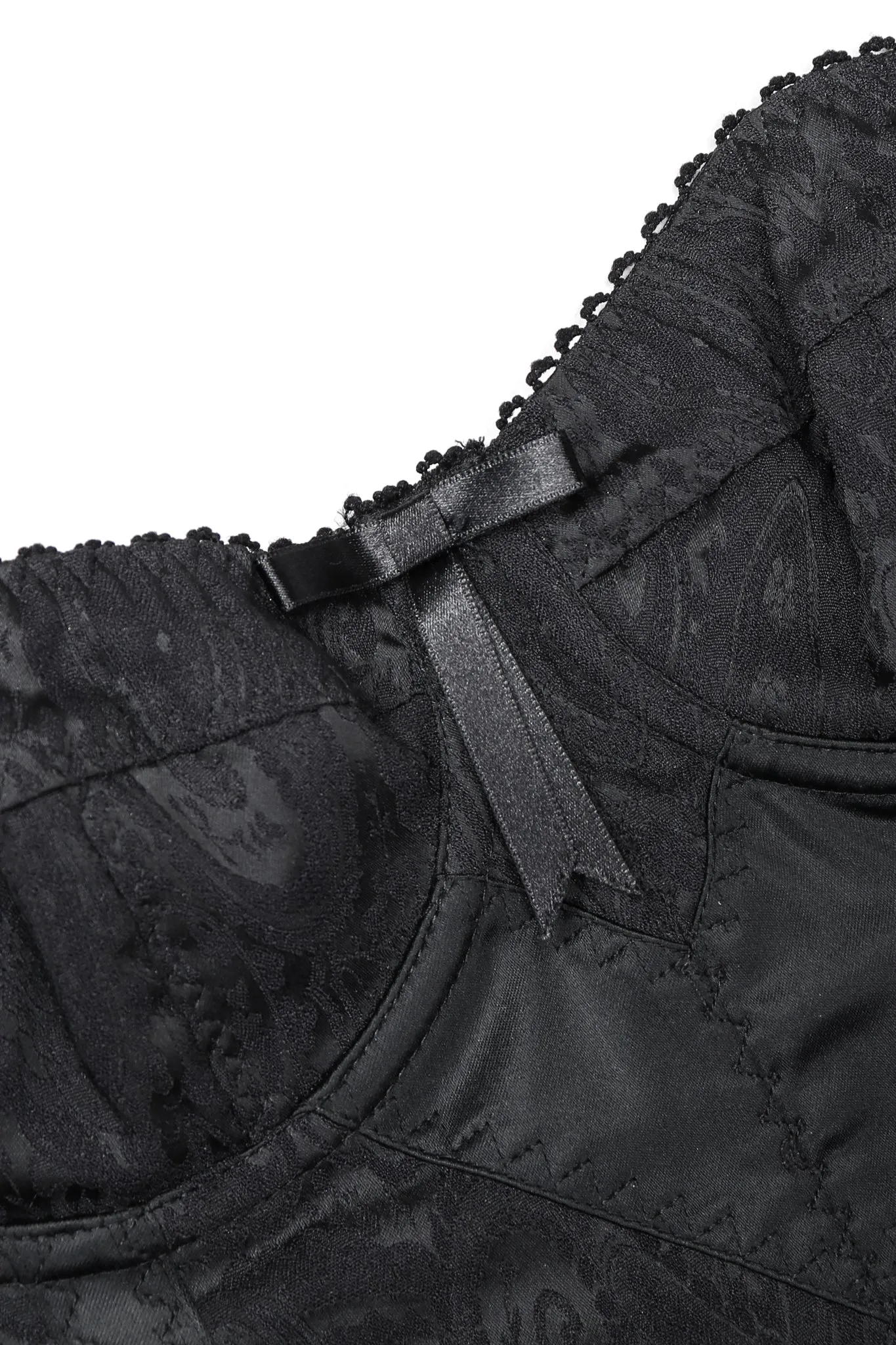 Brocade Bustier Slip Dress