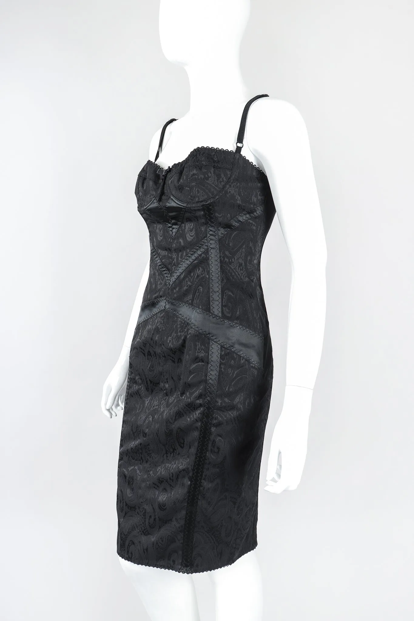 Brocade Bustier Slip Dress