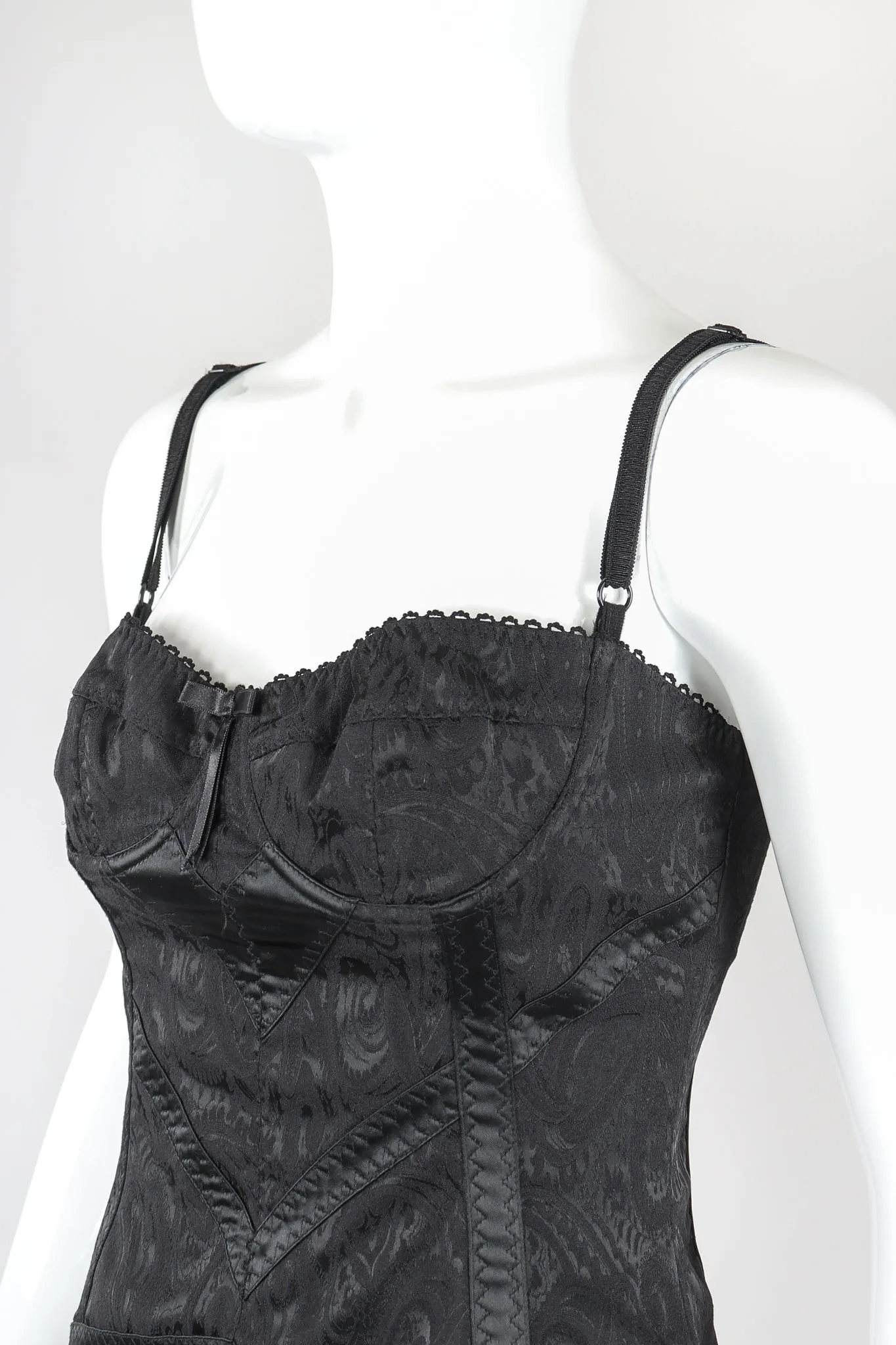 Brocade Bustier Slip Dress