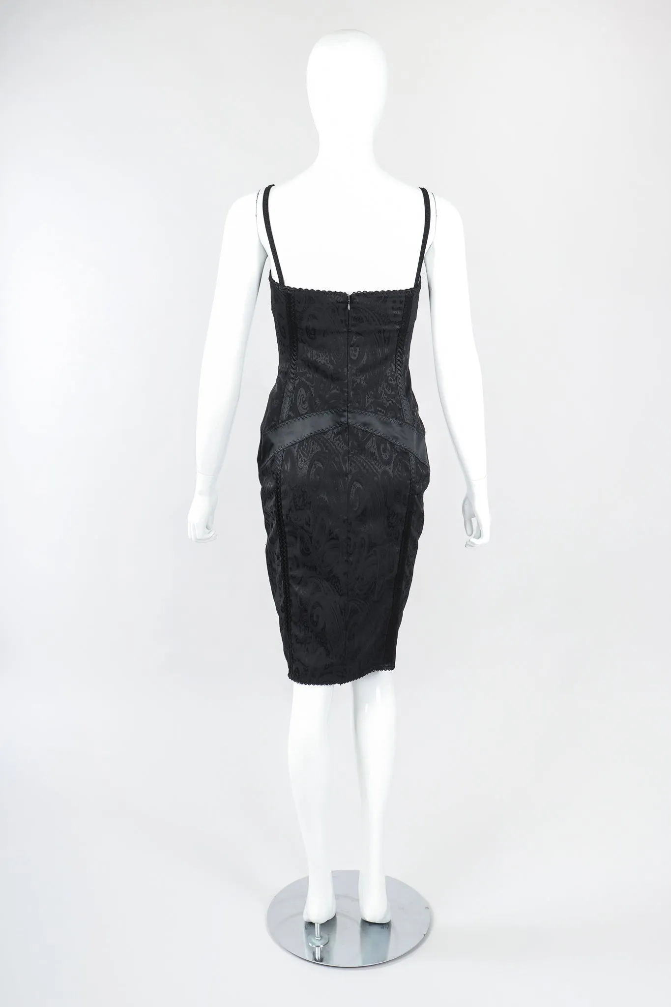 Brocade Bustier Slip Dress