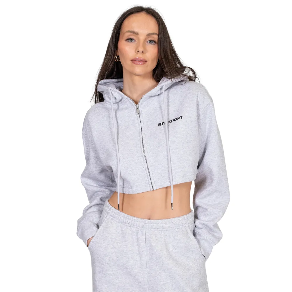 Brunette Kindmess Club Full Zip Crop Hoodie