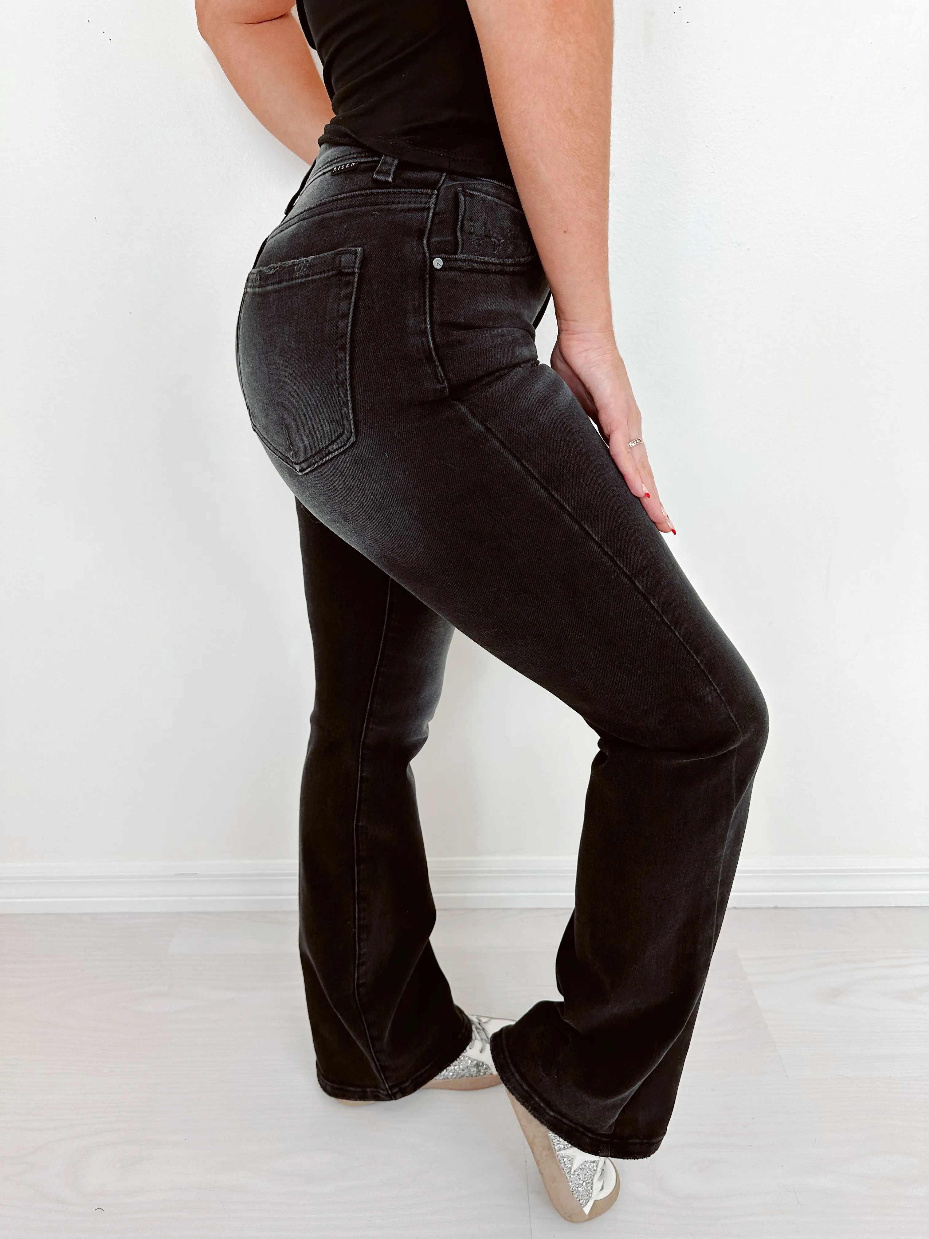 Bruno Bootcut Black Denim Jeans