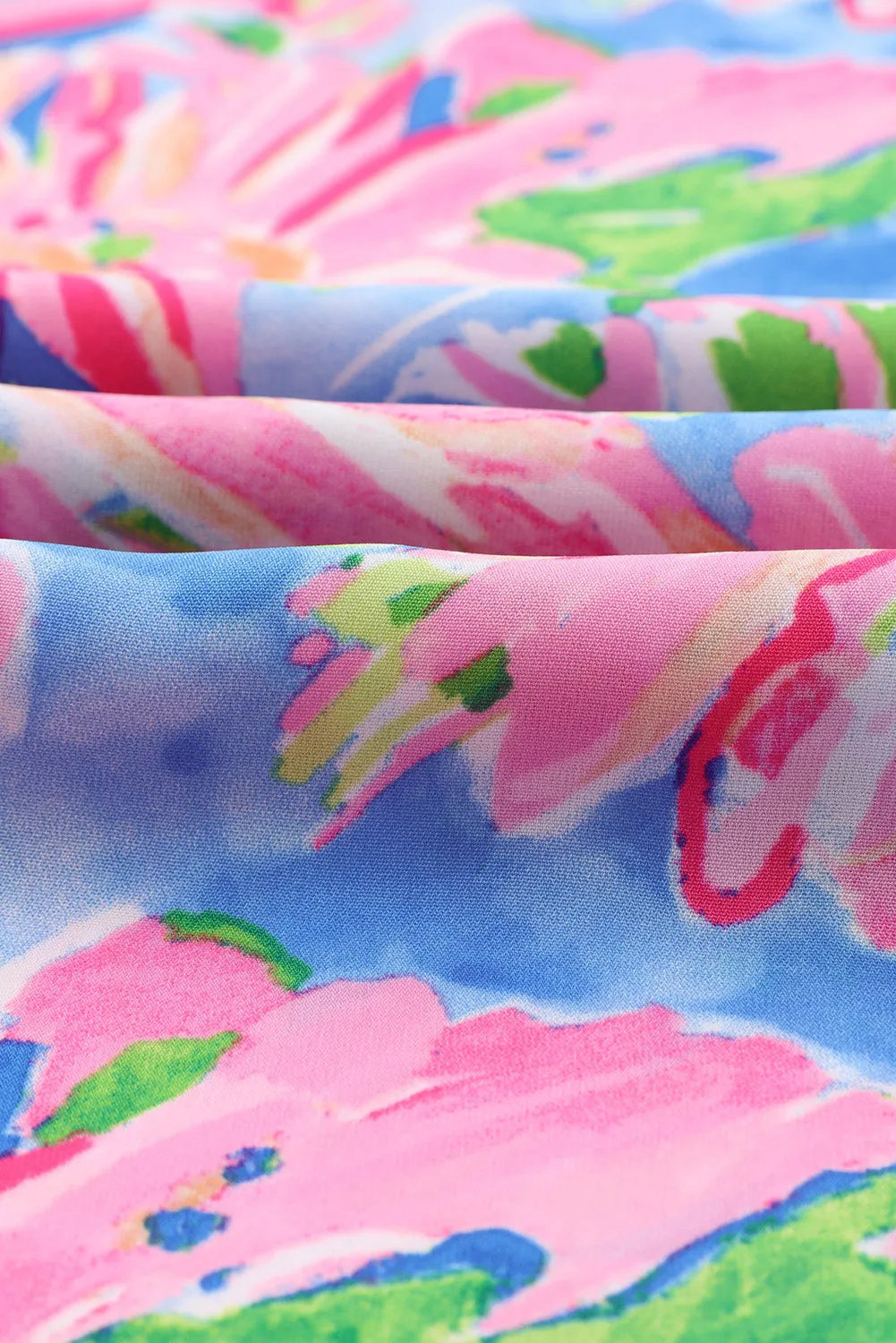 Brynn Floral Smocked Square Neck Jumpsuit with Pockets