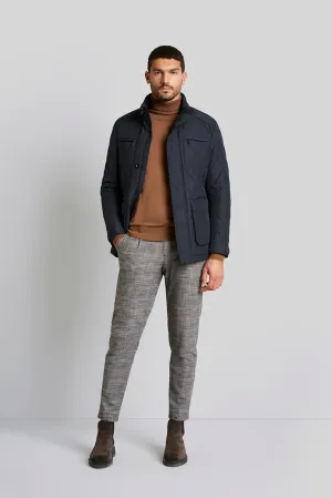 BUGATTI QUILTED LEATHER TRIM JACKET 49052
