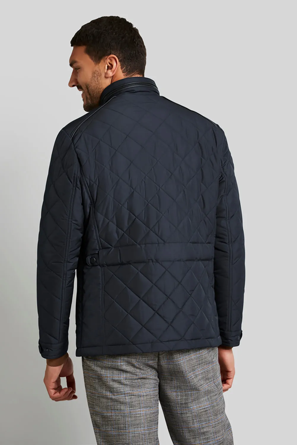 BUGATTI QUILTED LEATHER TRIM JACKET 49052