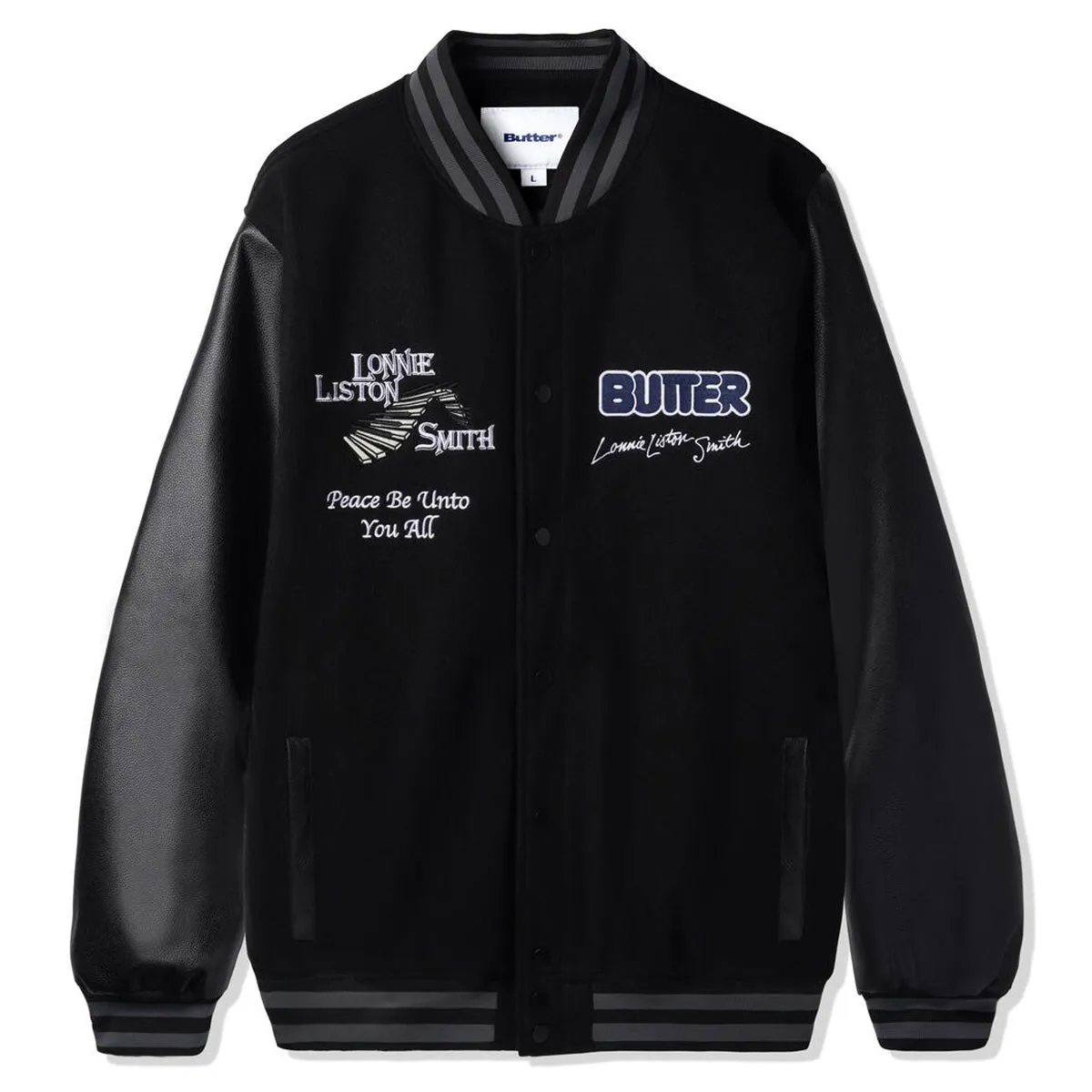 Butter Goods - Lonnie Varsity Jacket Black