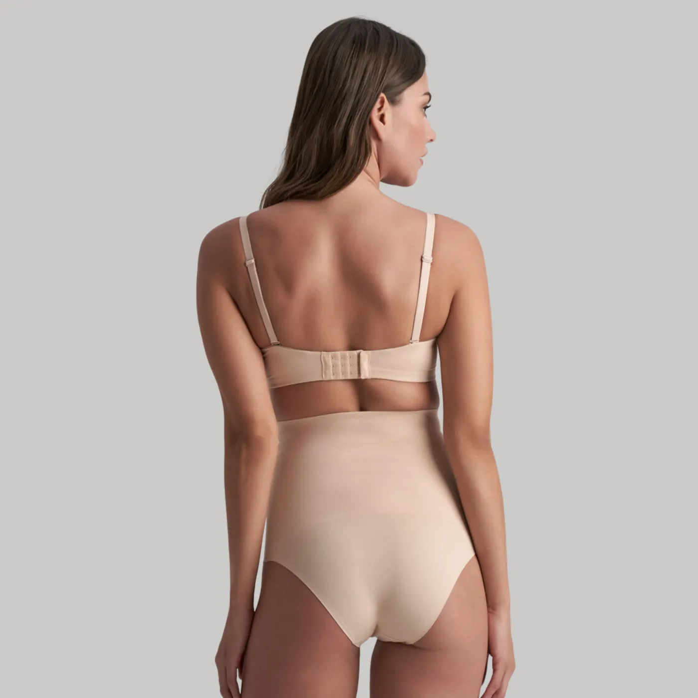Bye Bra Waist Control High Waist Brief | Beige
