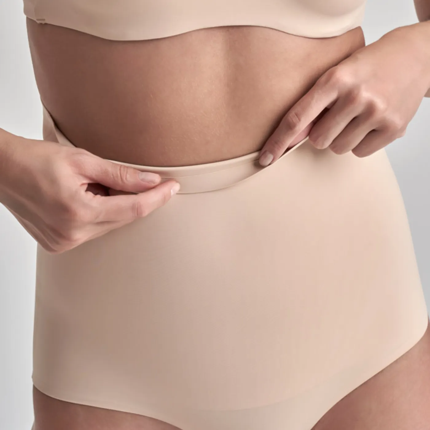 Bye Bra Waist Control High Waist Brief | Beige