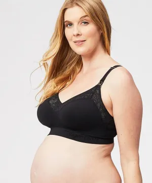 Cake Maternity - Sugar Candy Posh Nursing Bralette - Black