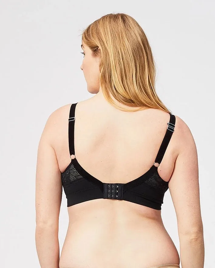 Cake Maternity - Sugar Candy Posh Nursing Bralette - Black