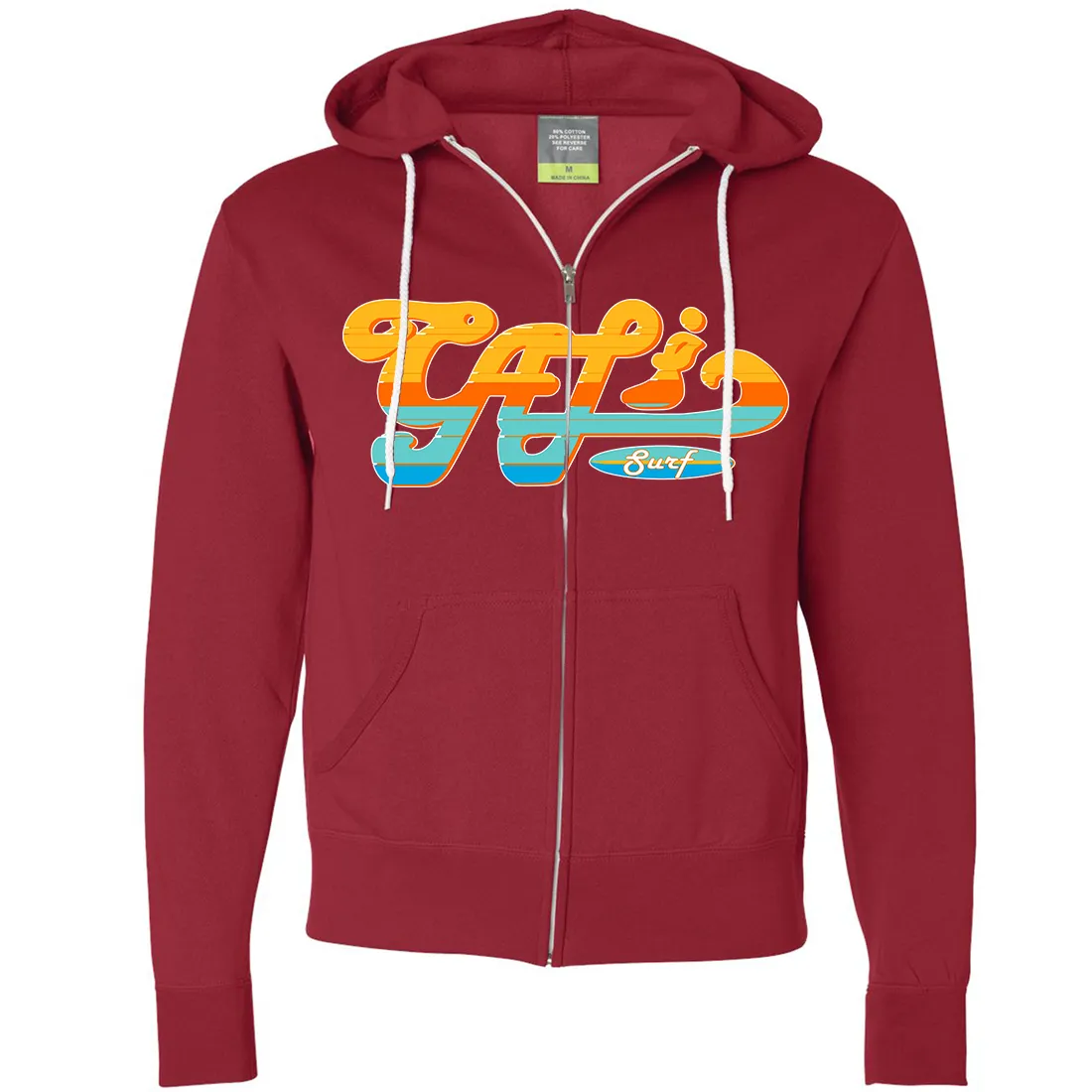 Cali Surf Zip-Up Hoodie