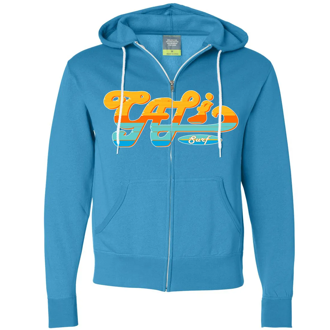 Cali Surf Zip-Up Hoodie