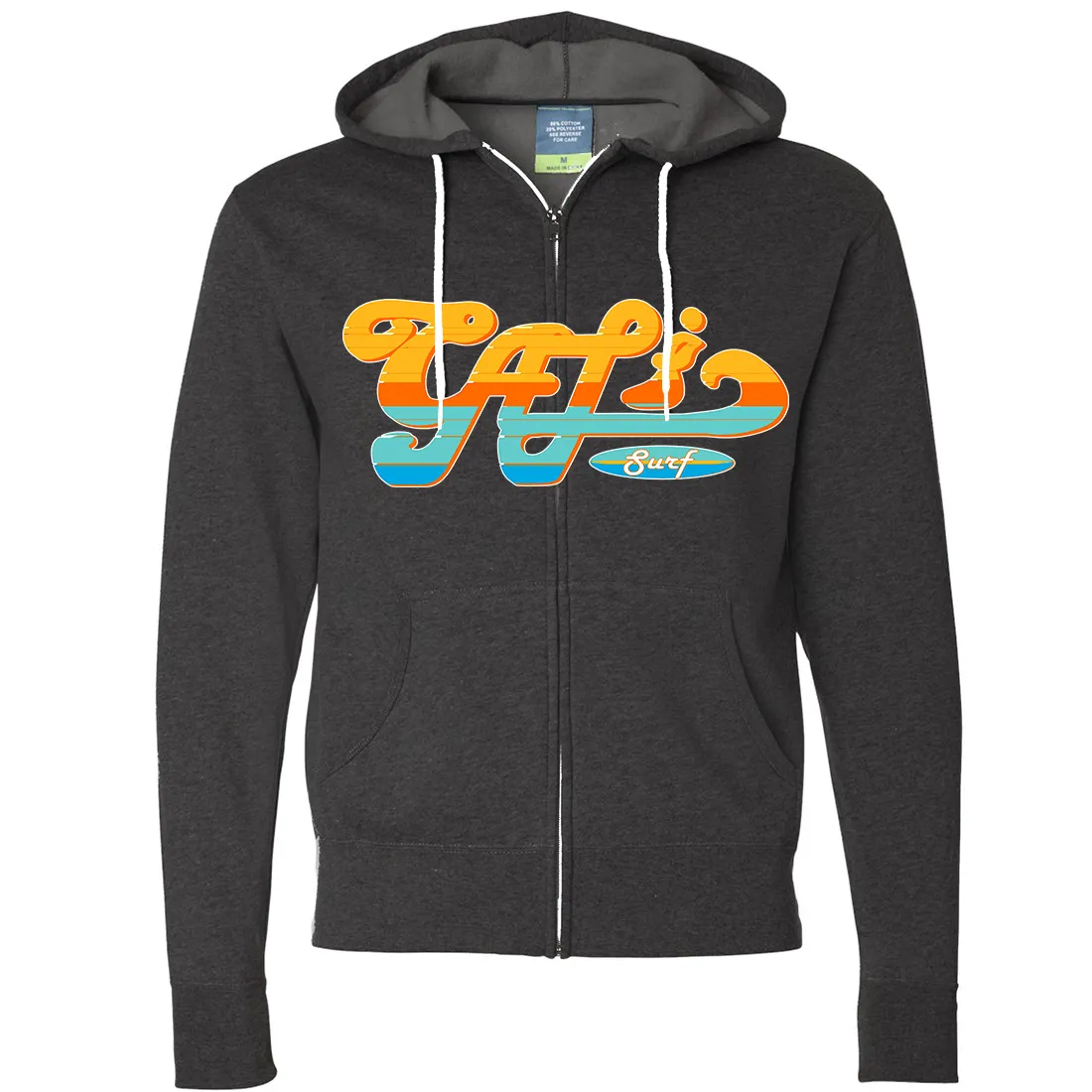 Cali Surf Zip-Up Hoodie