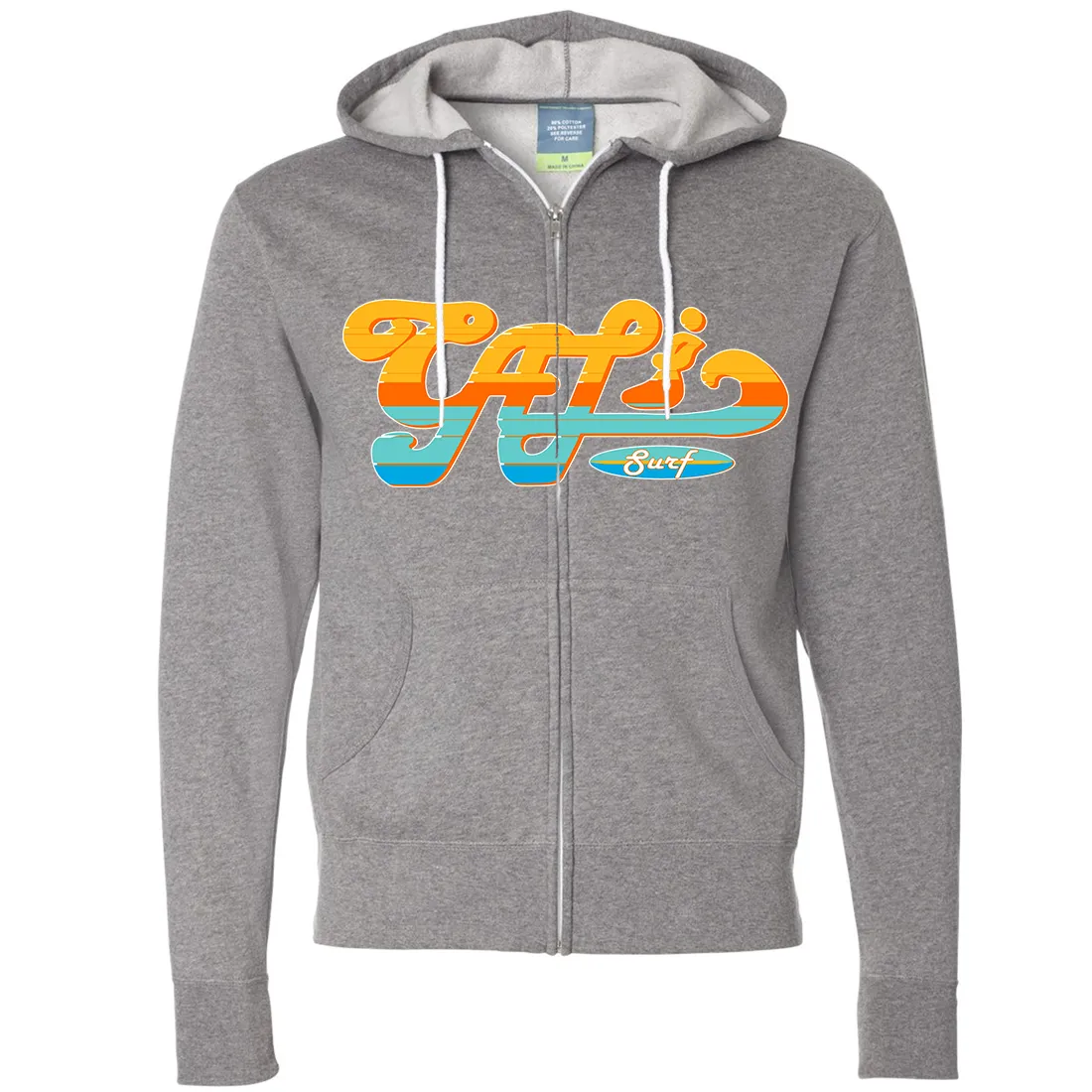 Cali Surf Zip-Up Hoodie