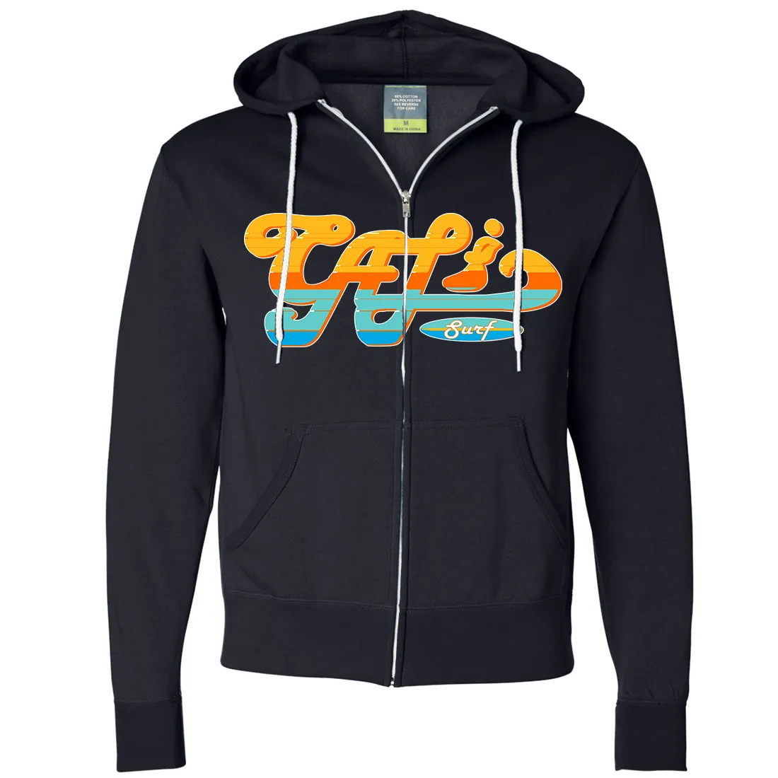 Cali Surf Zip-Up Hoodie