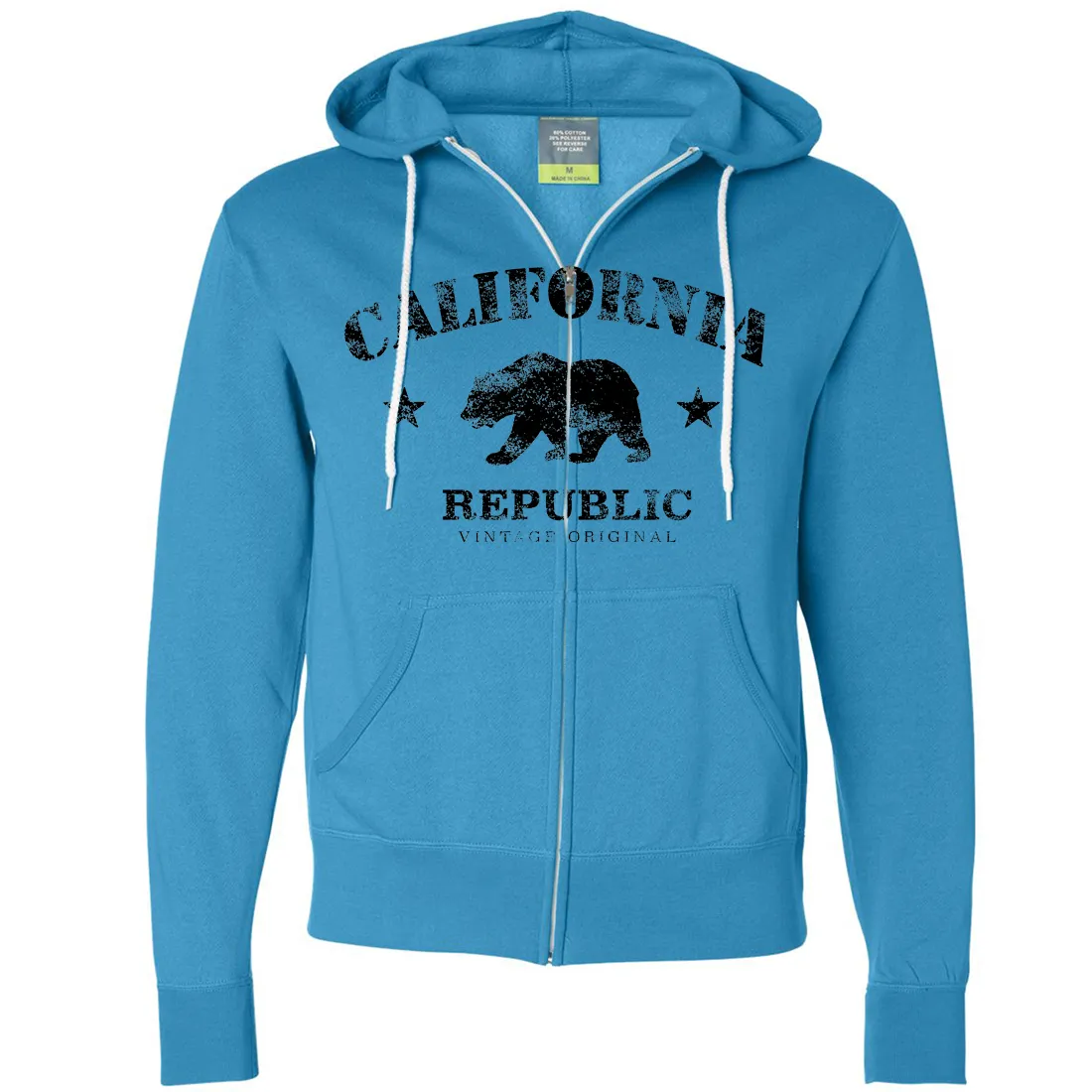 California Republic Vintage Original Zip-Up Hoodie