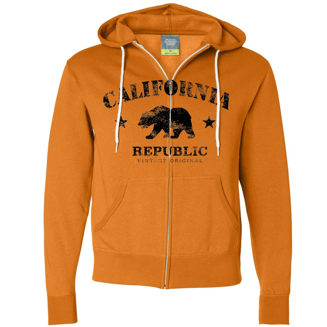 California Republic Vintage Original Zip-Up Hoodie