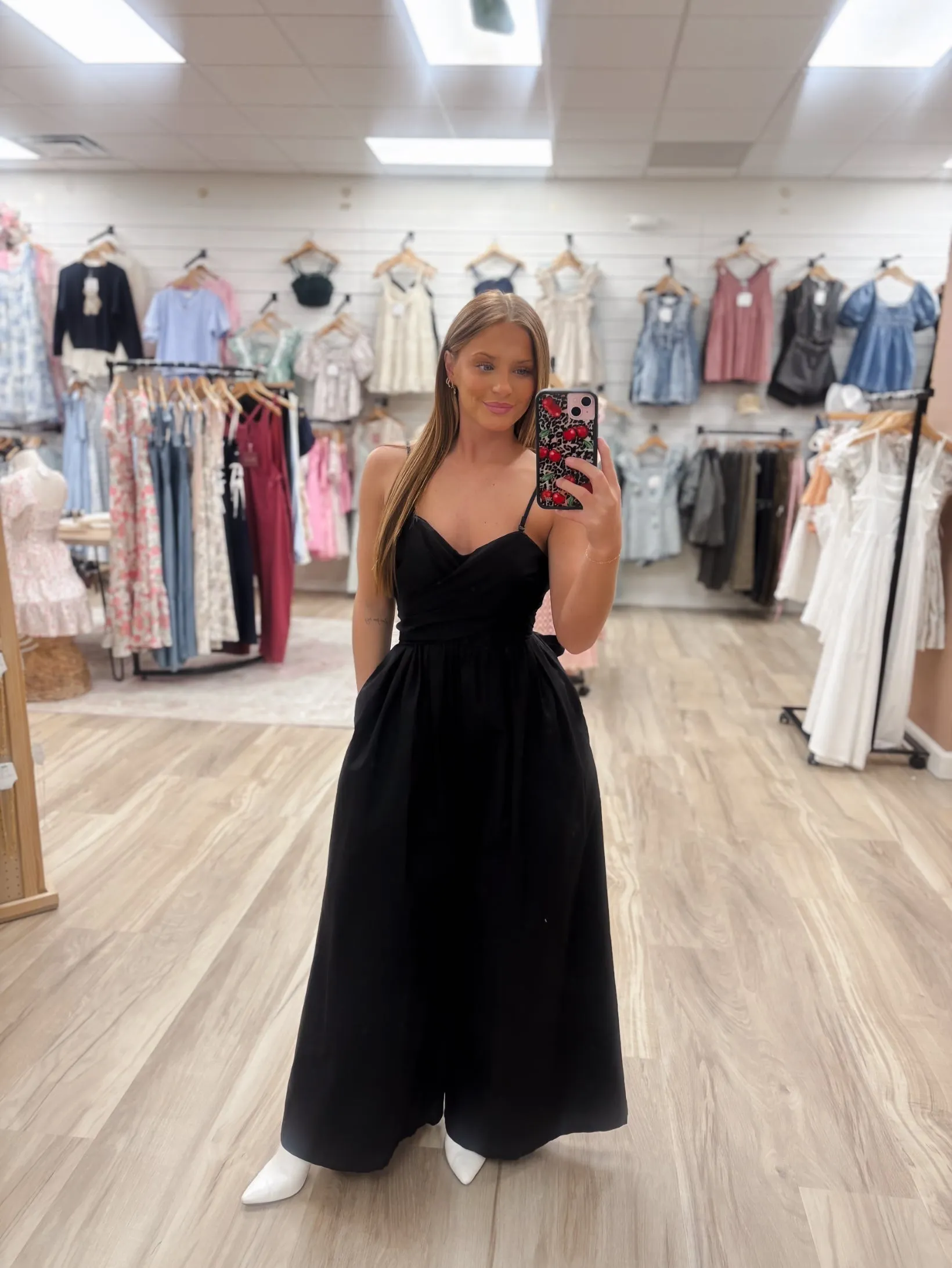 Cambridge Black Bow Jumpsuit