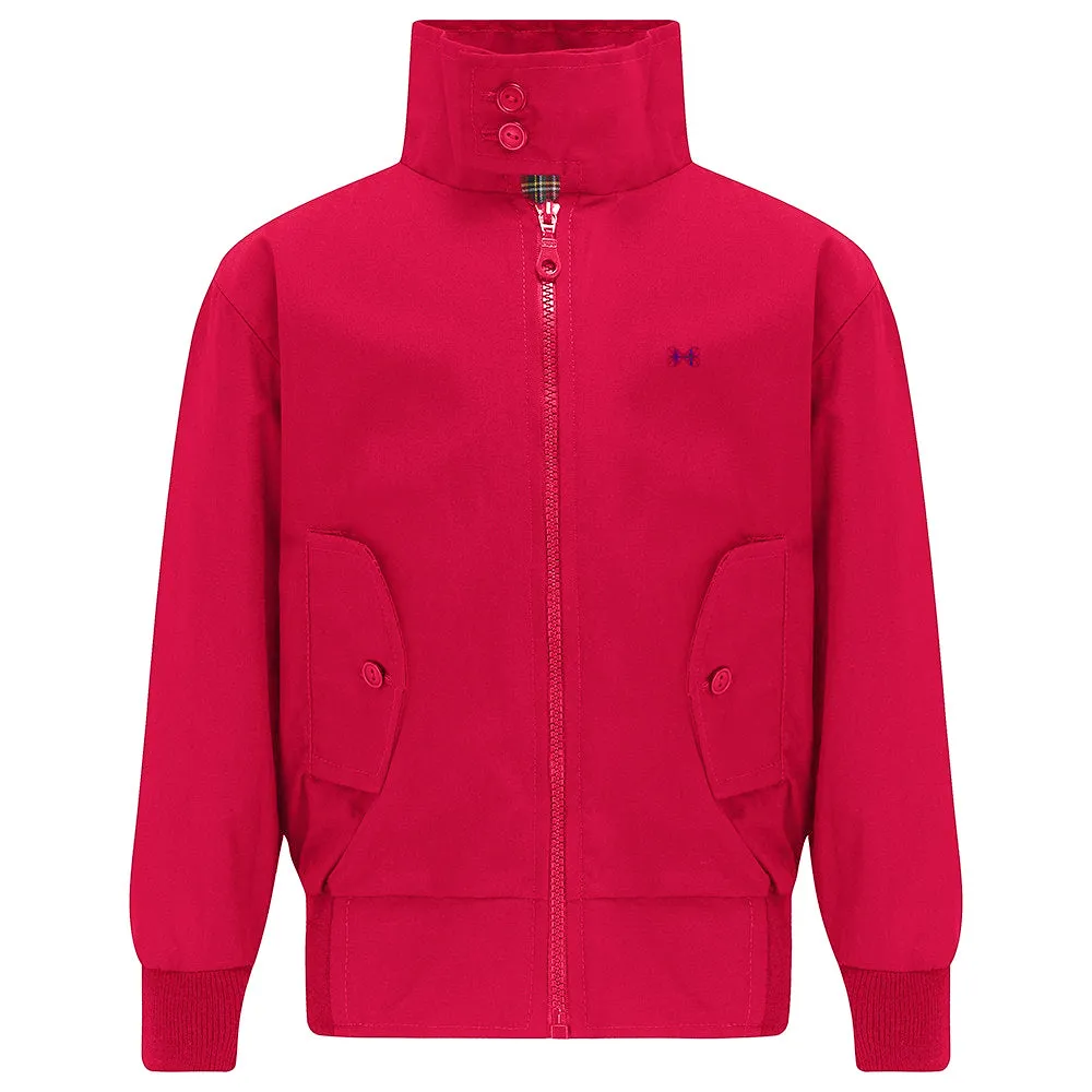Carnaby Girls Bomber Jacket - Pillar Box Red