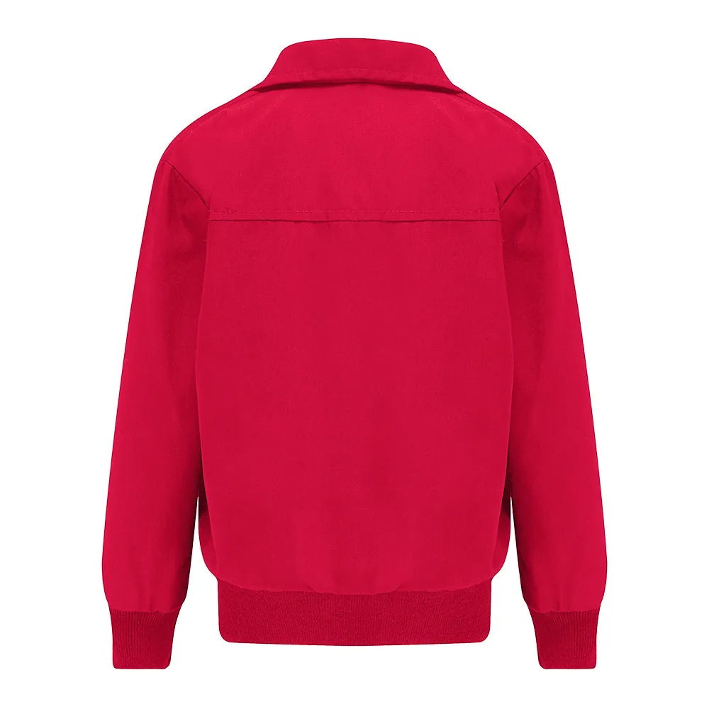 Carnaby Girls Bomber Jacket - Pillar Box Red