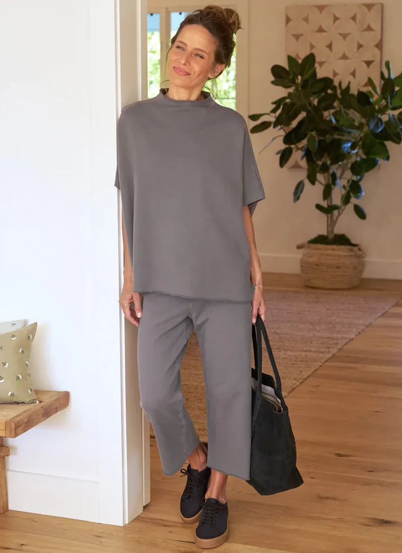 Catherine Wide Leg Fleece Sweatpants