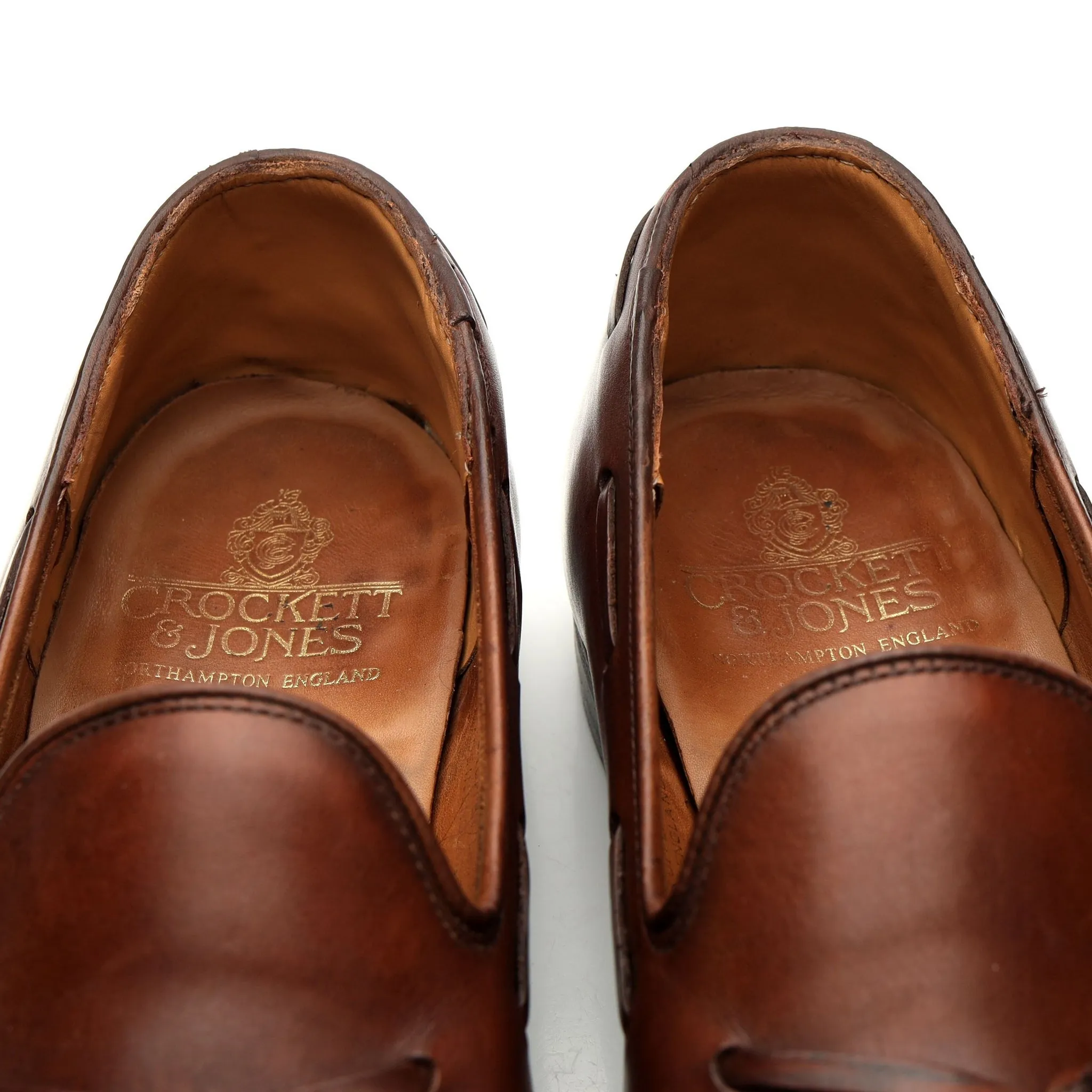 'Cavendish 2' Brown Leather Tassel Loafers UK 8.5 E