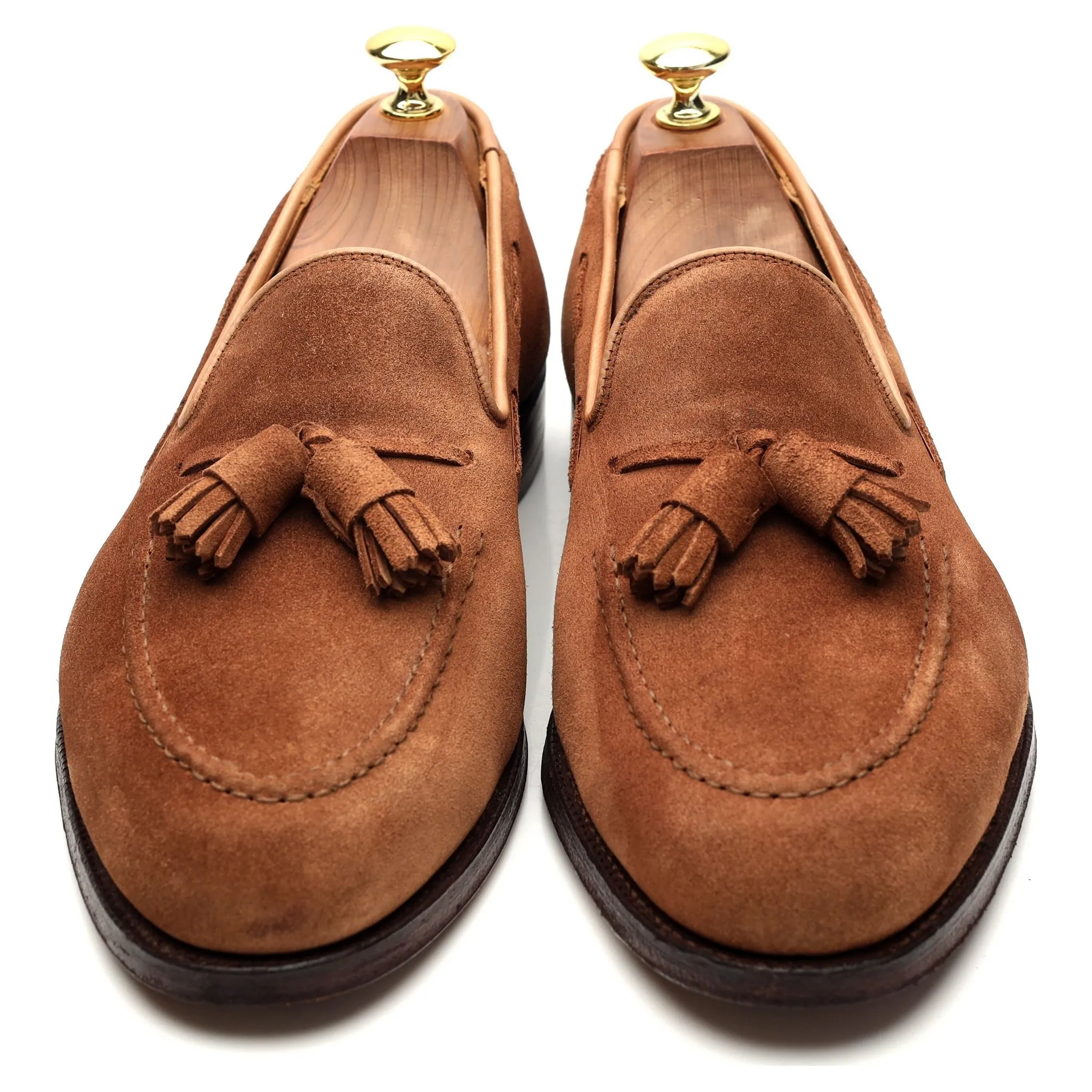 'Cavendish 2' Polo Brown Suede Tassel Loafer UK 8 E
