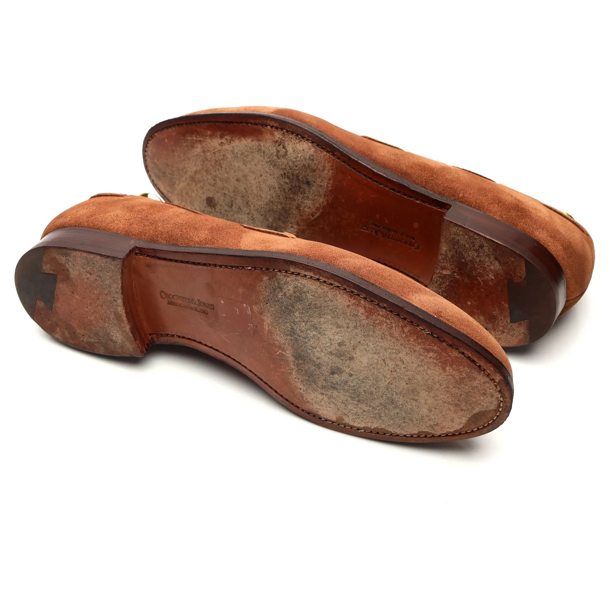 'Cavendish 2' Polo Brown Suede Tassel Loafer UK 8 E
