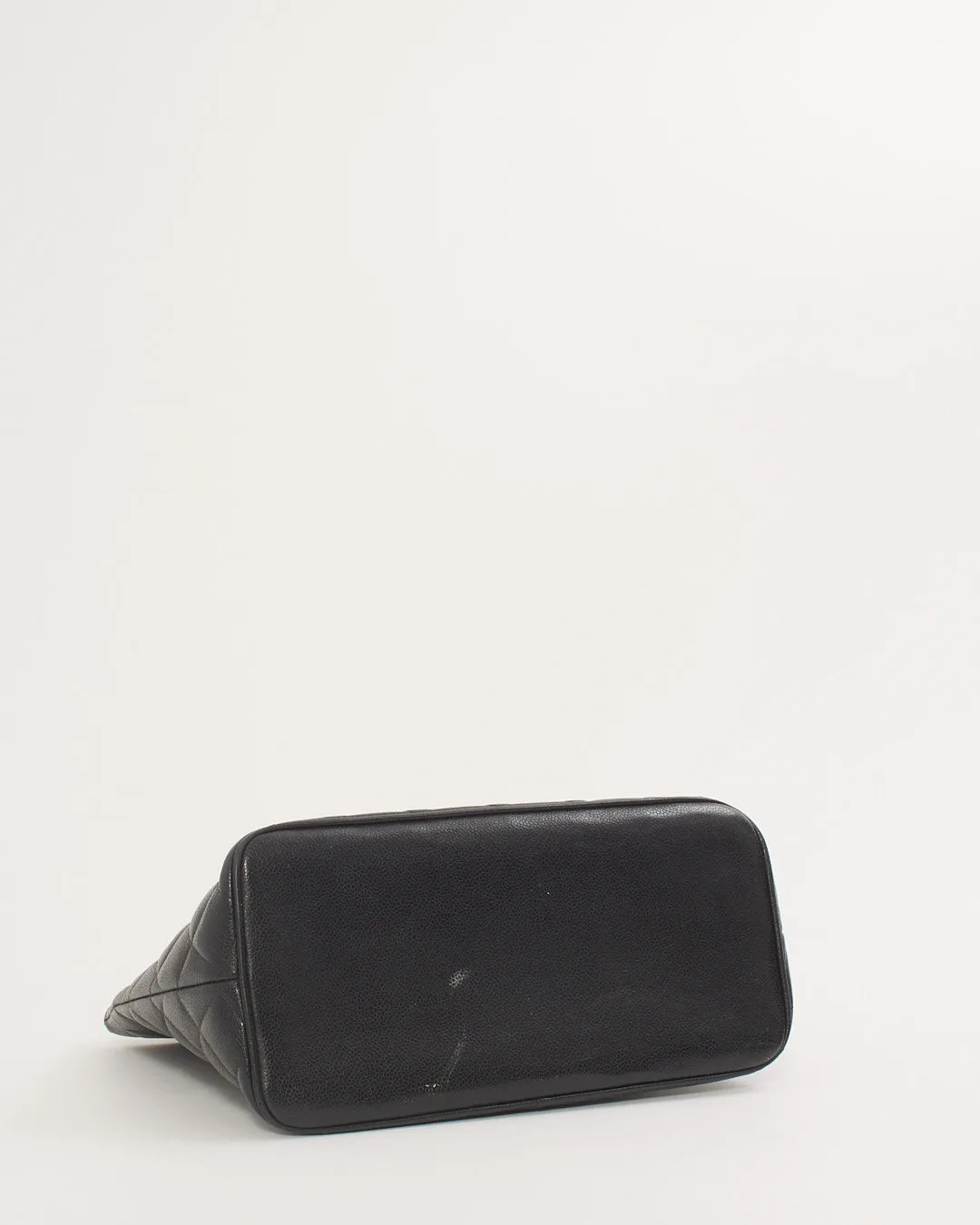 Chanel Black Caviar Leather Medallion Top Handle Tote GHW