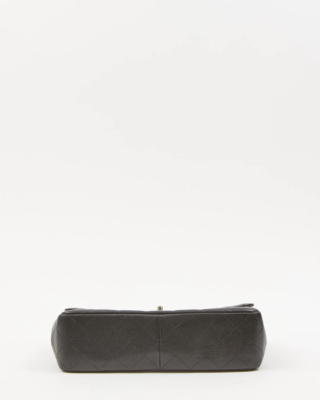 Chanel Black Caviar Quilted Jumbo Classic Single Flap Bag
