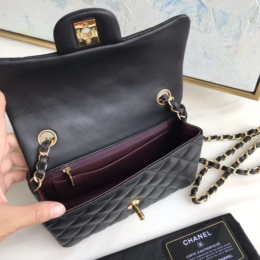 Chanel Flap Designer Bag - Black