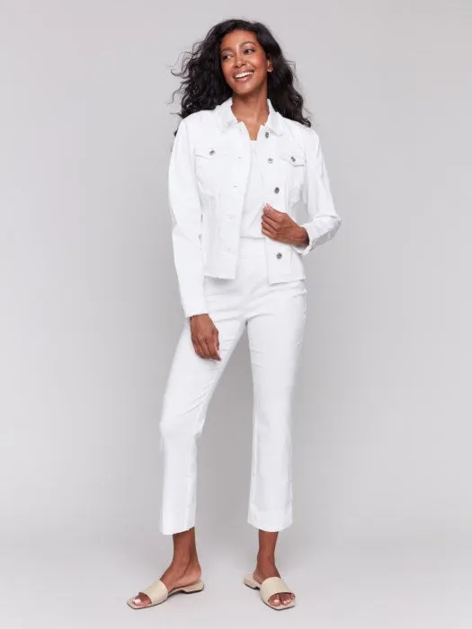 Charlie B White Denim Jacket