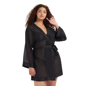 Chiffon Kimono - Black