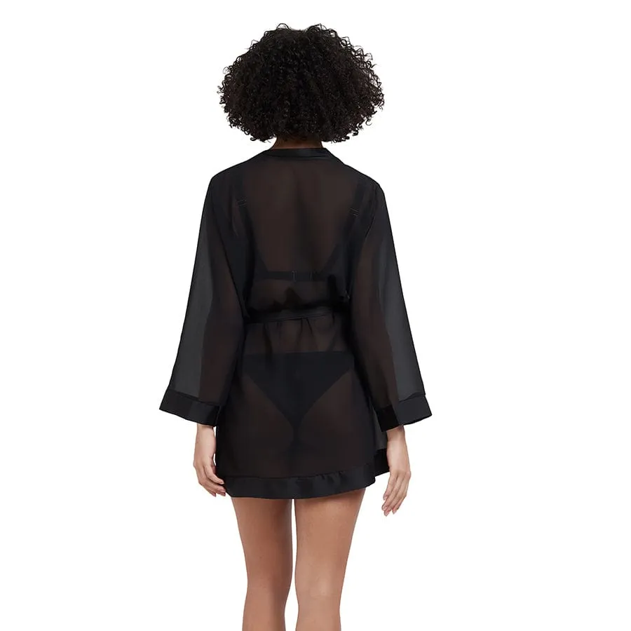 Chiffon Kimono - Black