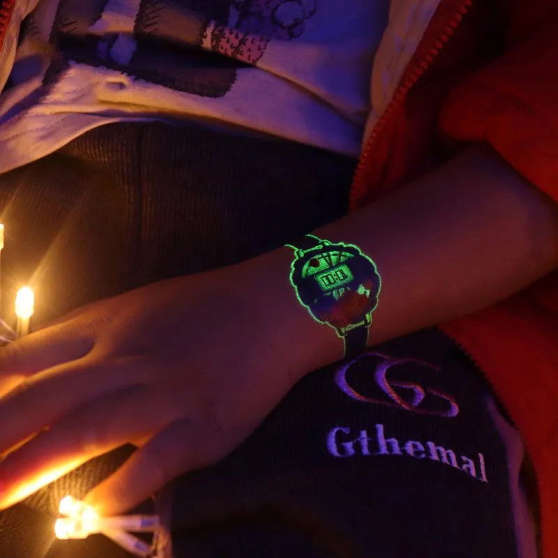 Children's Watch Racing Cartoon Luminous Tattoos Stickers