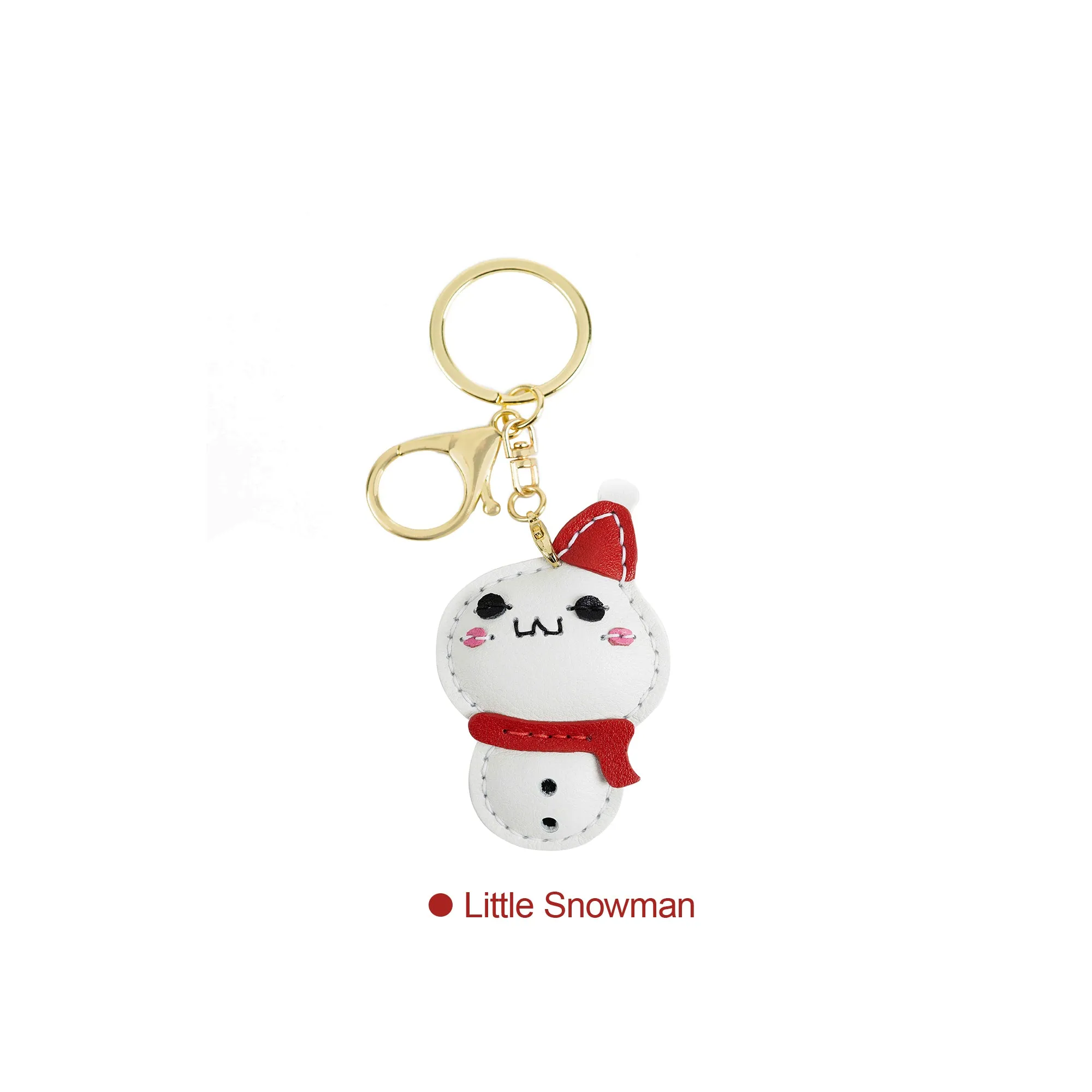 Christmas Little Snowman  Leather Keychain Kit