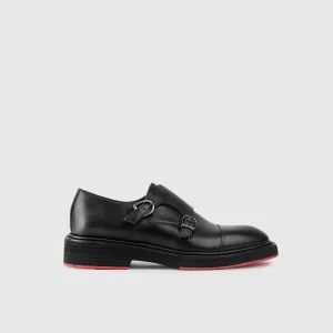 Chunky Sole Dress Loafers 9769 Black Matt