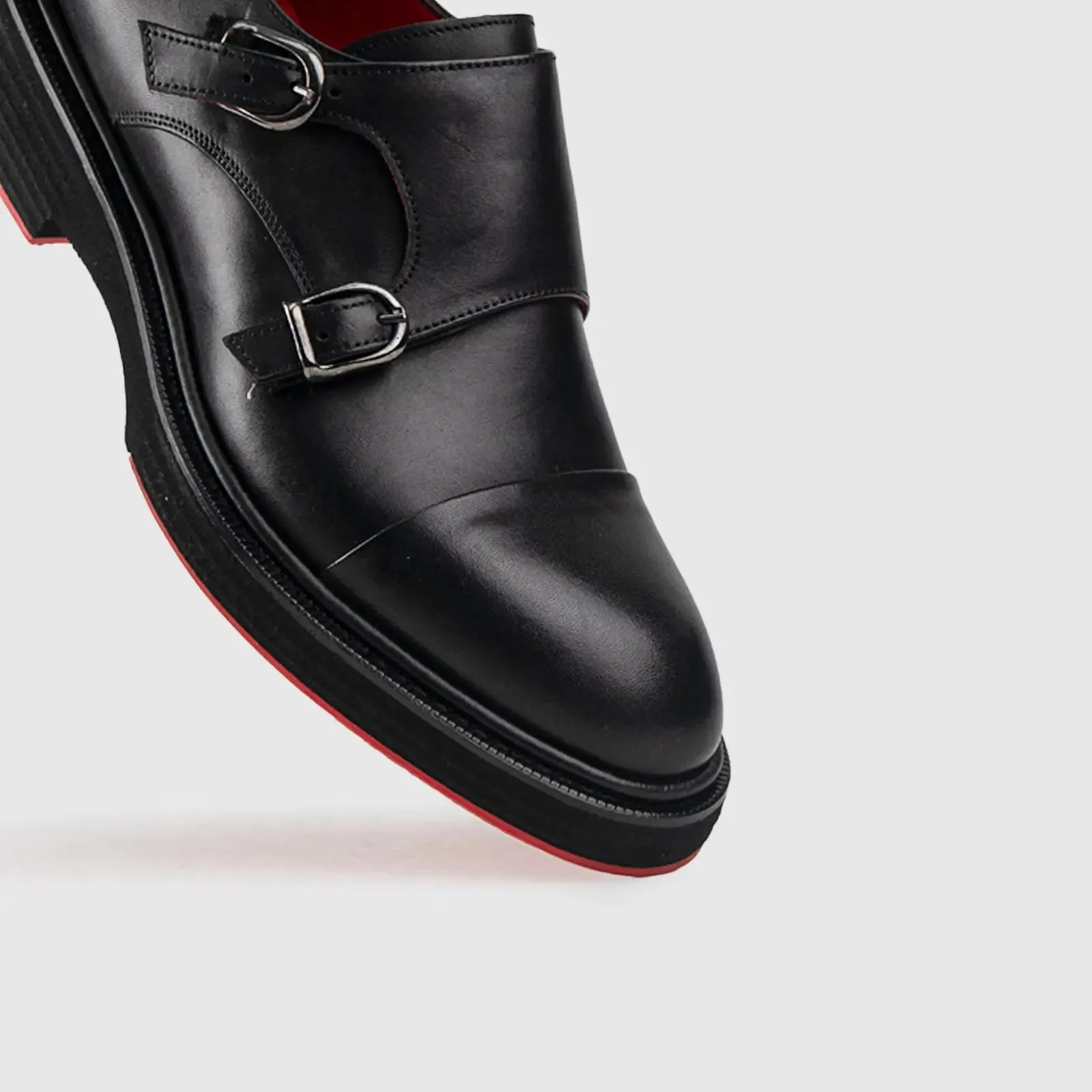 Chunky Sole Dress Loafers 9769 Black Matt