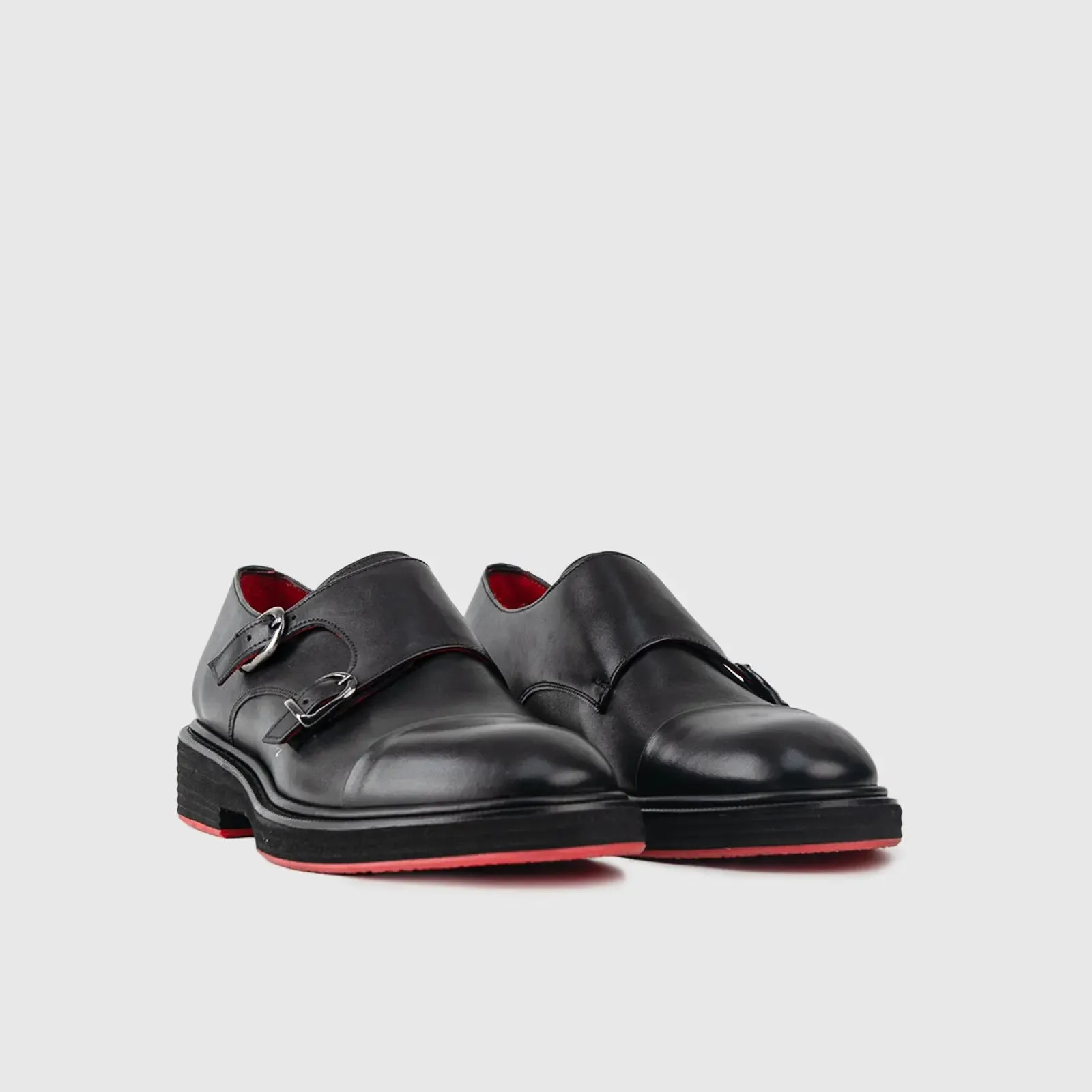Chunky Sole Dress Loafers 9769 Black Matt