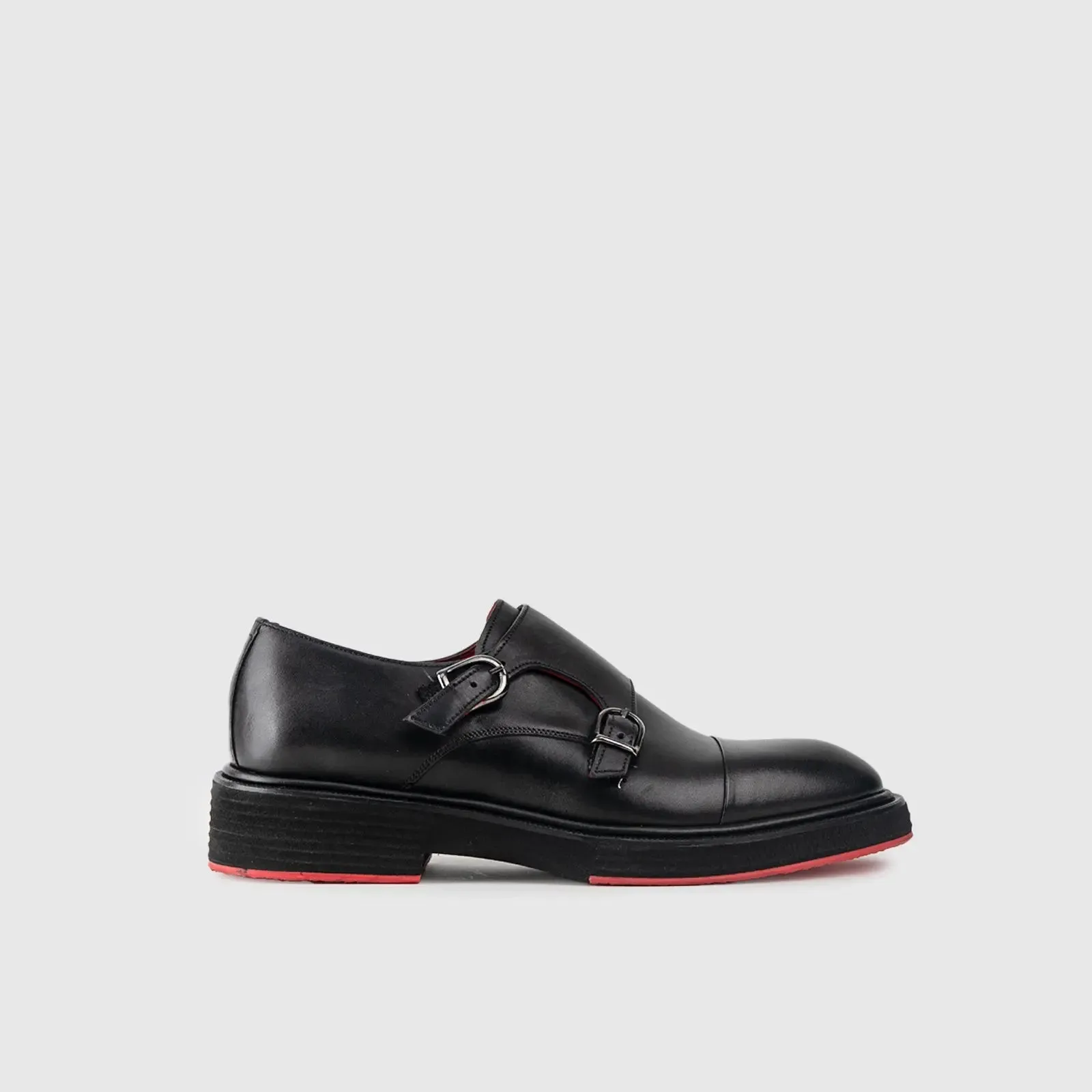 Chunky Sole Dress Loafers 9769 Black Matt