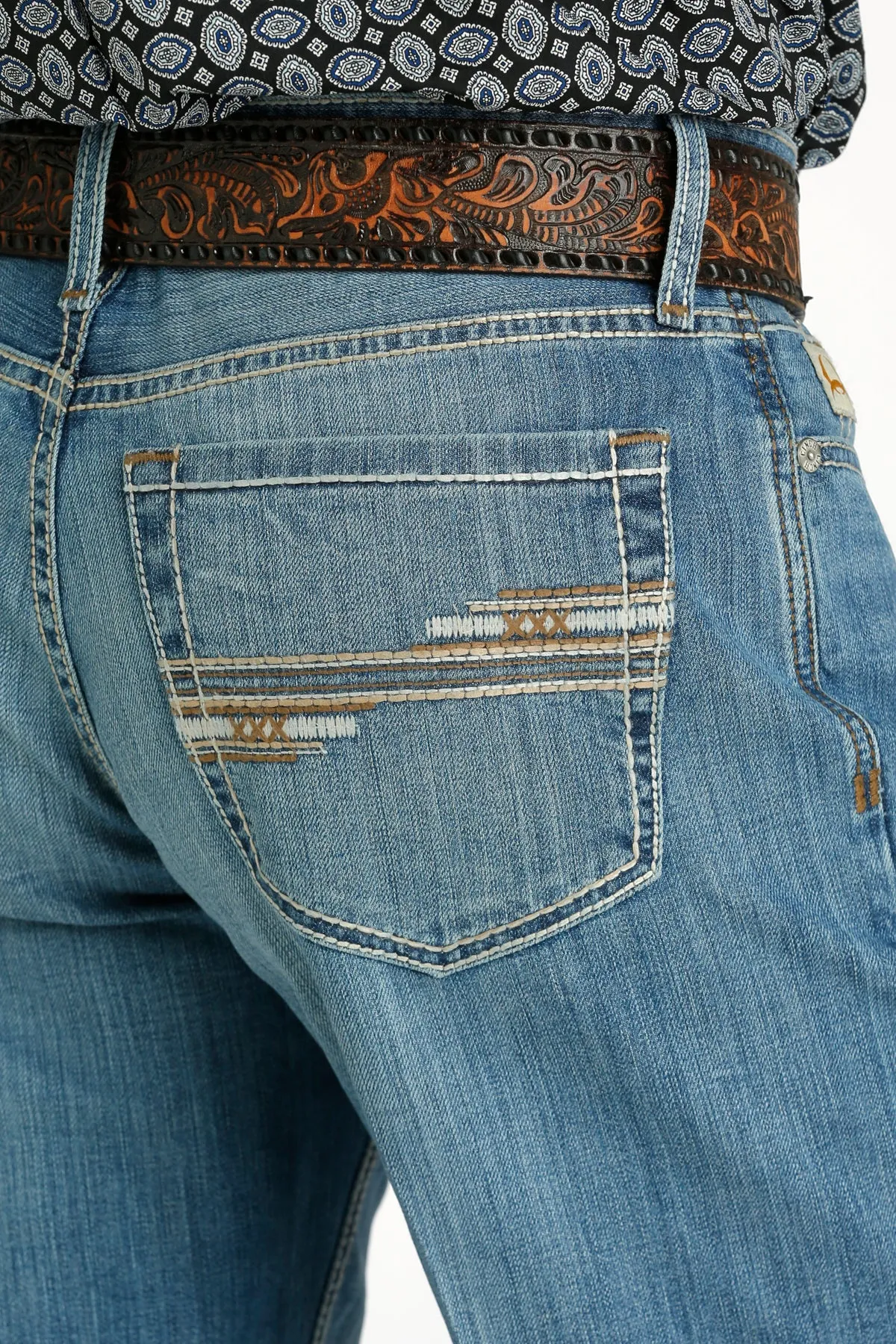 CINCH Grant Light-Wash Bootcut Jeans
