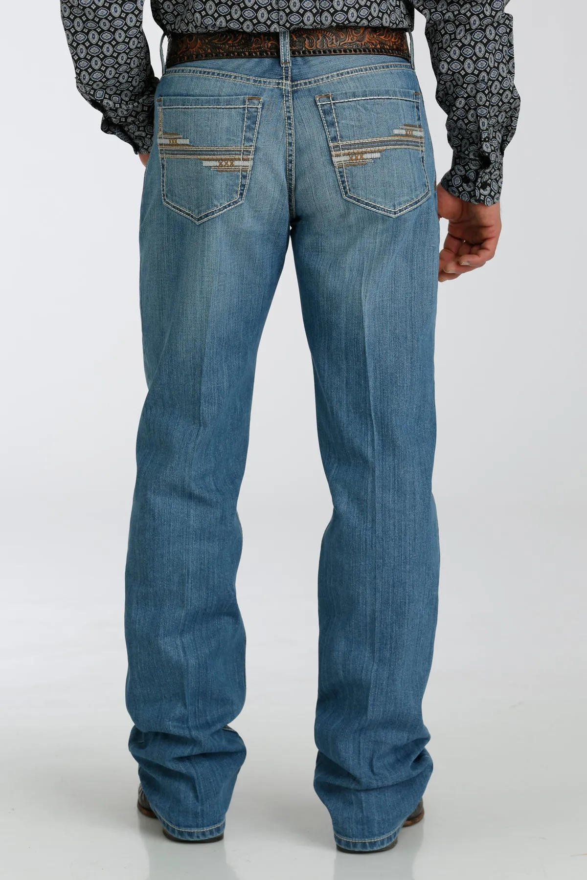 CINCH Grant Light-Wash Bootcut Jeans