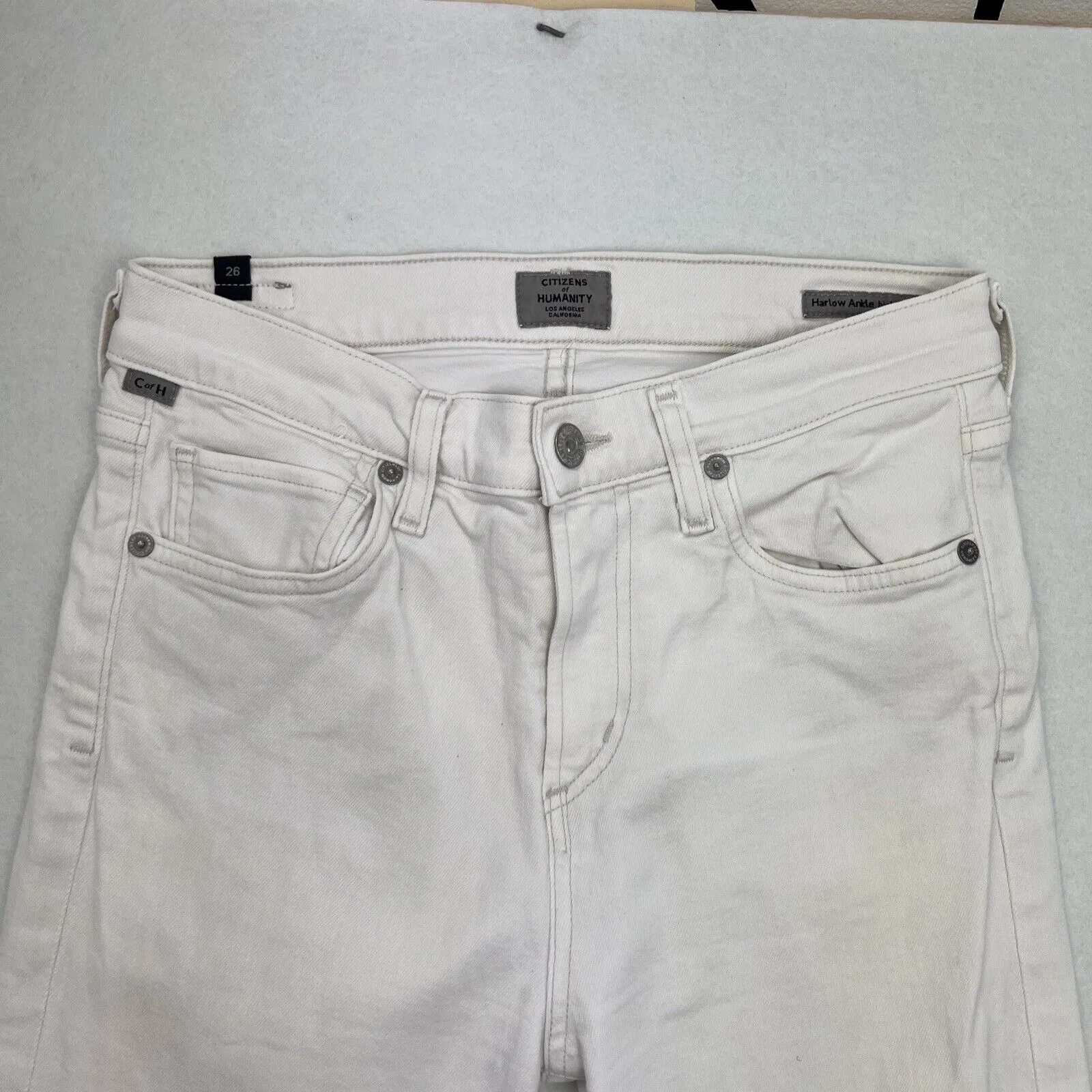 Citizens Of Humanity Harlow Ankle High Rise Slim Womens Skinny Jeans Size 26